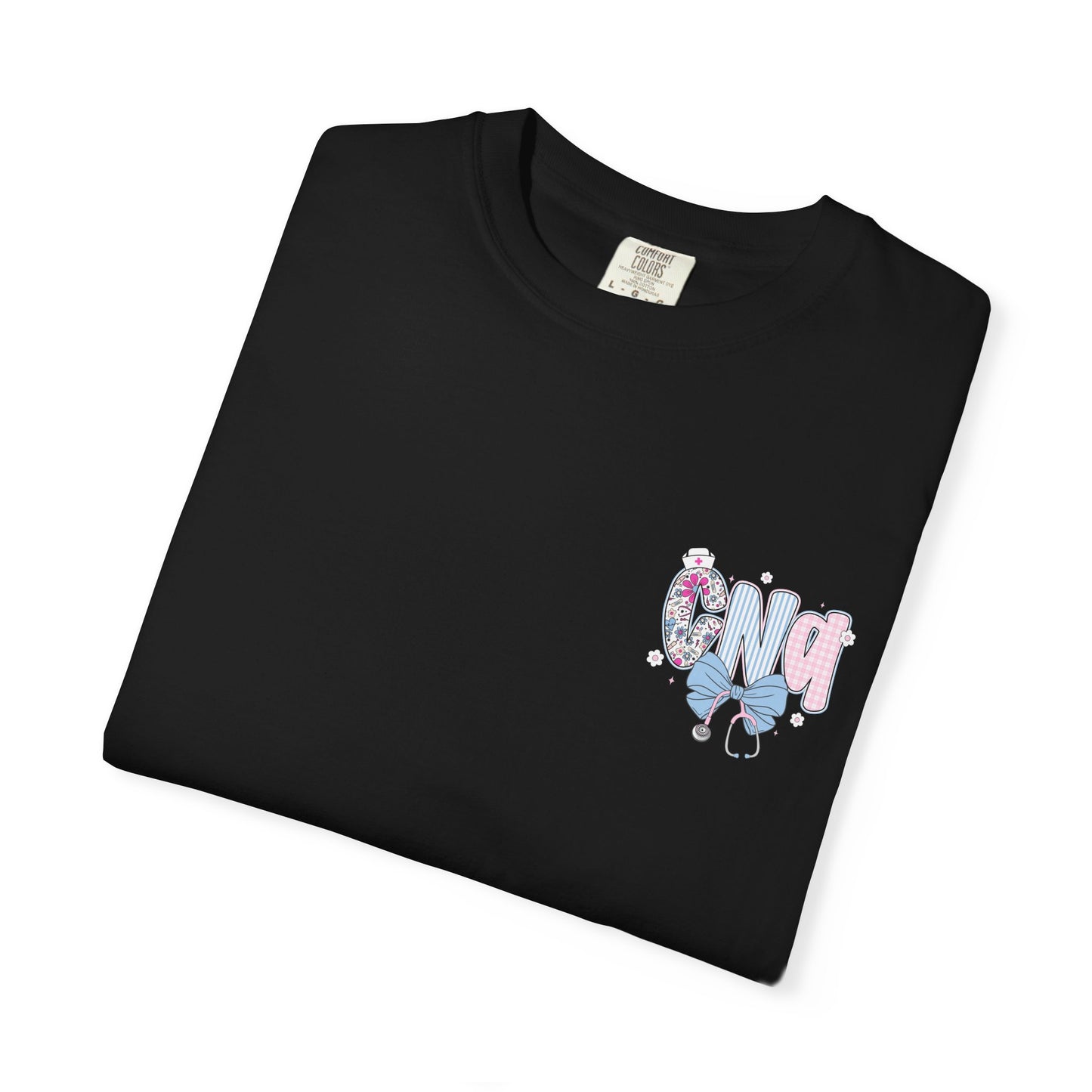 CNA Coquette Bow Graphic T-Shirt with Colorful Design