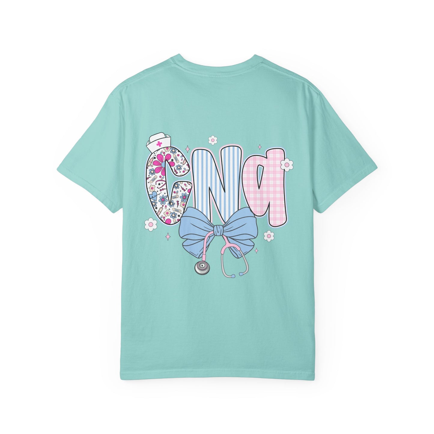 CNA Coquette Bow Graphic T-Shirt with Colorful Design