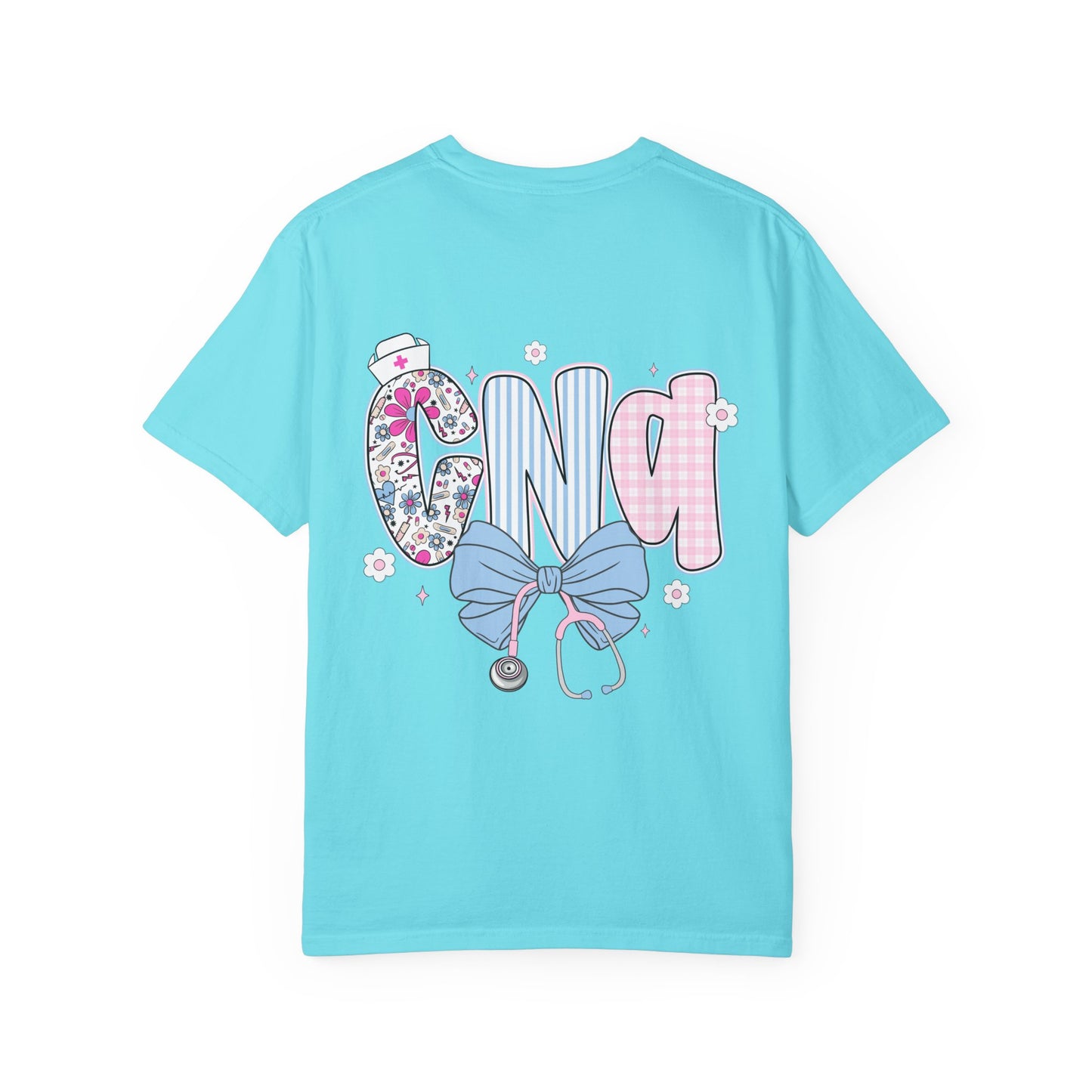 CNA Coquette Bow Graphic T-Shirt with Colorful Design