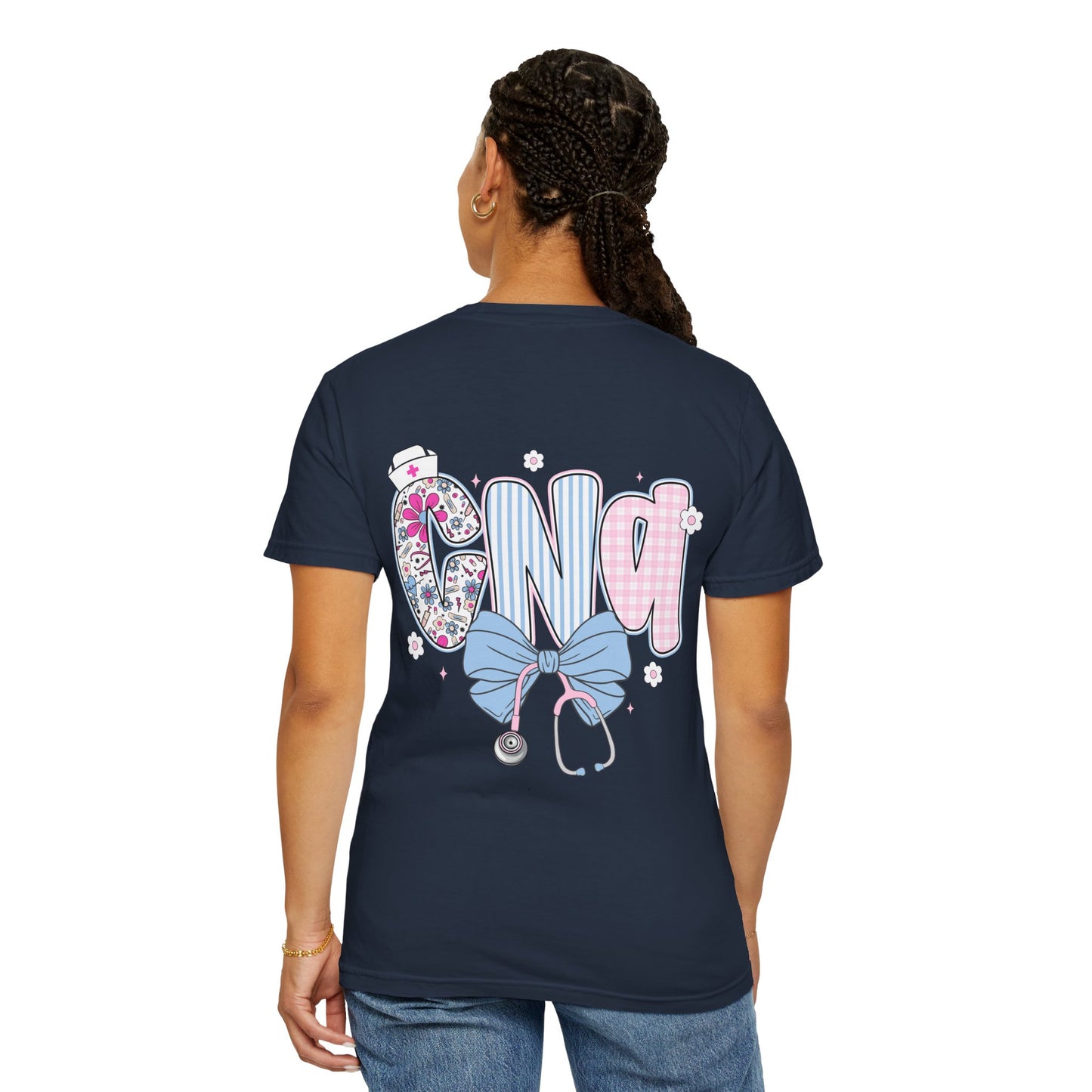 CNA Coquette Bow Graphic T-Shirt with Colorful Design