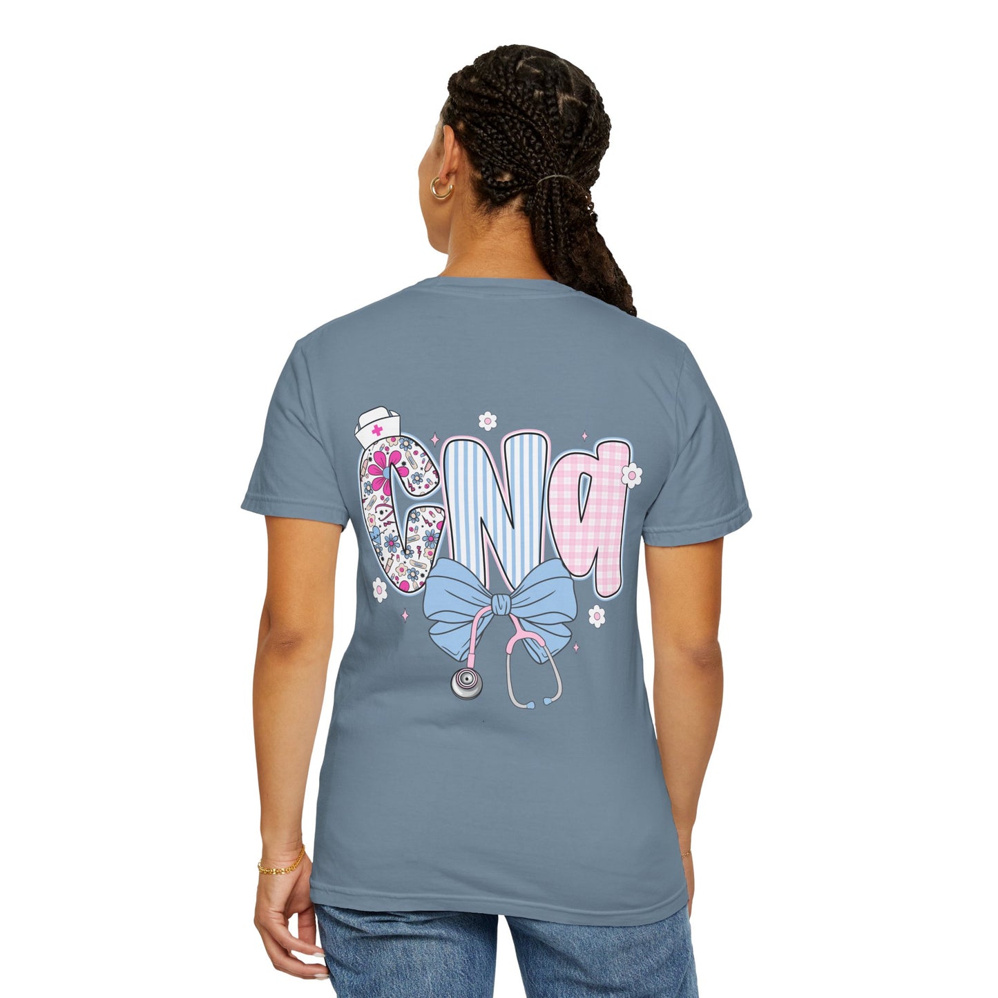 CNA Coquette Bow Graphic T-Shirt with Colorful Design