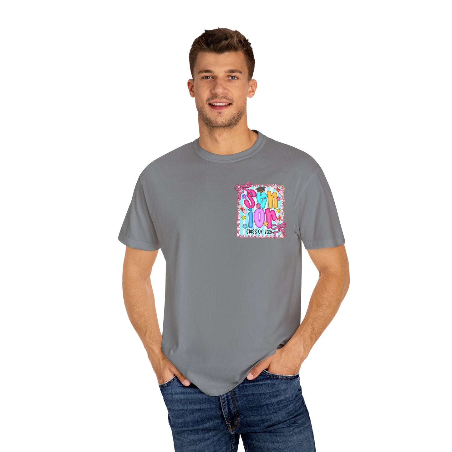 Senior Class 2026 Garment-Dyed T-shirt, Graduation Gift, High School Apparel, Unisex Tee, Student Spirit Wear, Class of 2024