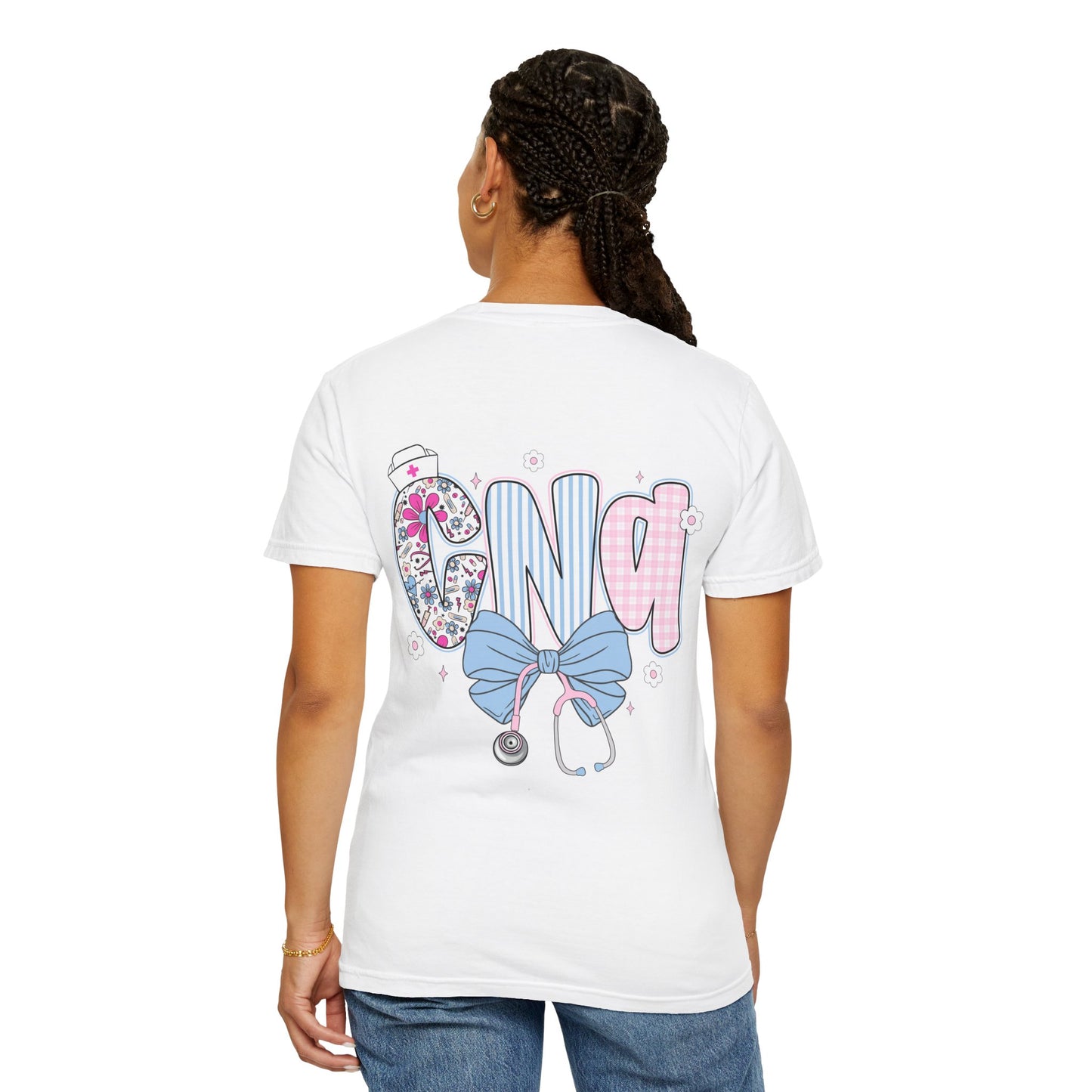 CNA Coquette Bow Graphic T-Shirt with Colorful Design