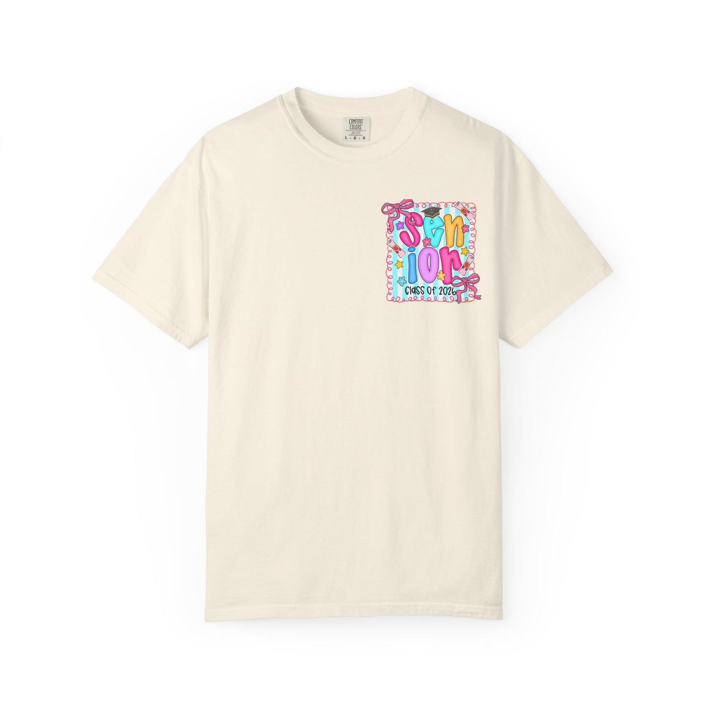 Senior Class 2026 Garment-Dyed T-shirt, Graduation Gift, High School Apparel, Unisex Tee, Student Spirit Wear, Class of 2024