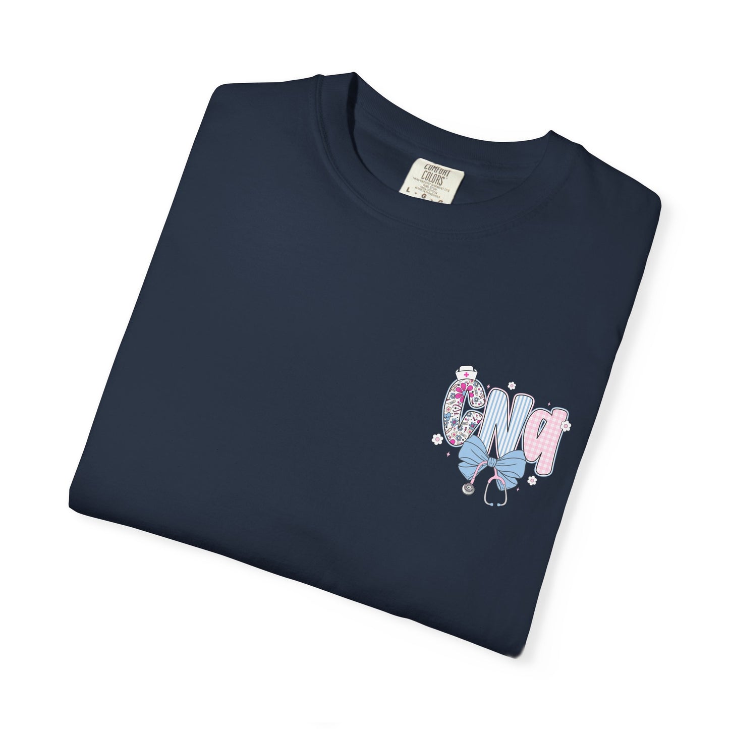 CNA Coquette Bow Graphic T-Shirt with Colorful Design