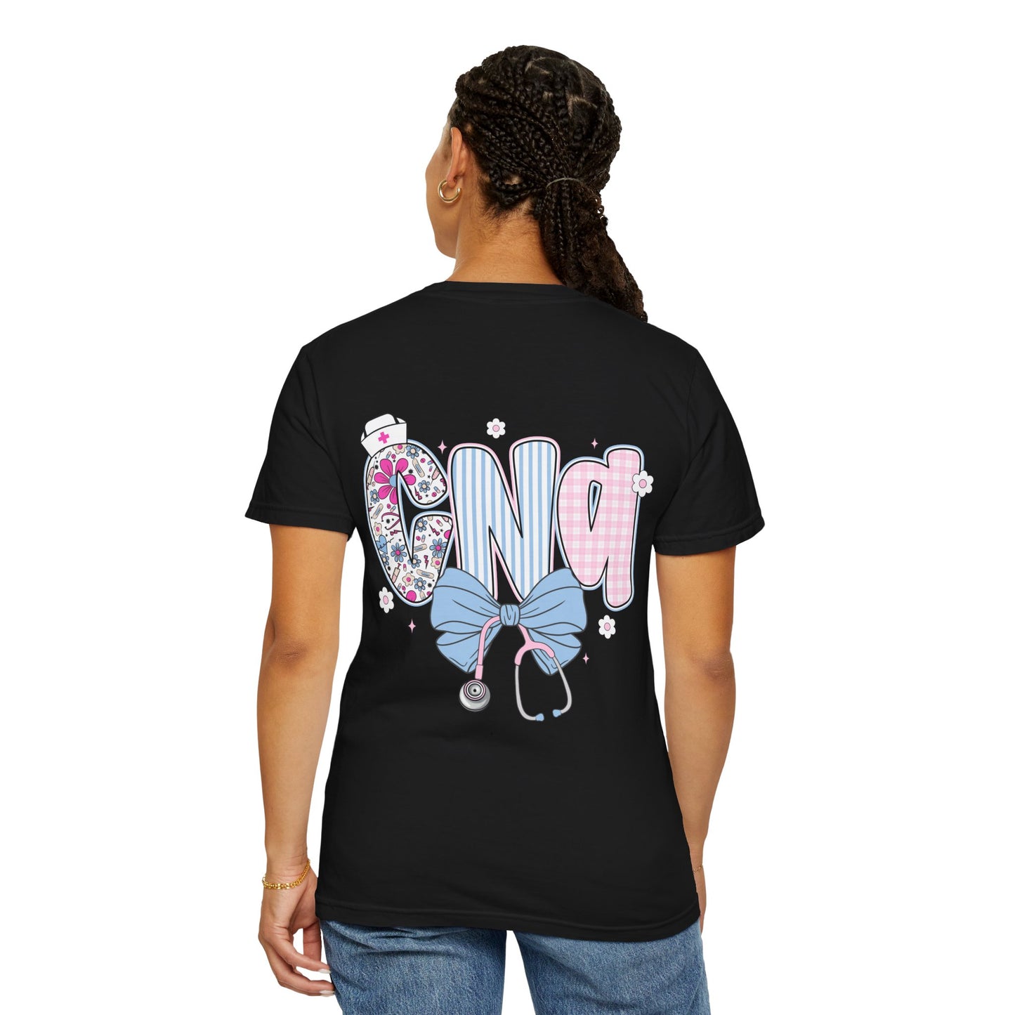 CNA Coquette Bow Graphic T-Shirt with Colorful Design