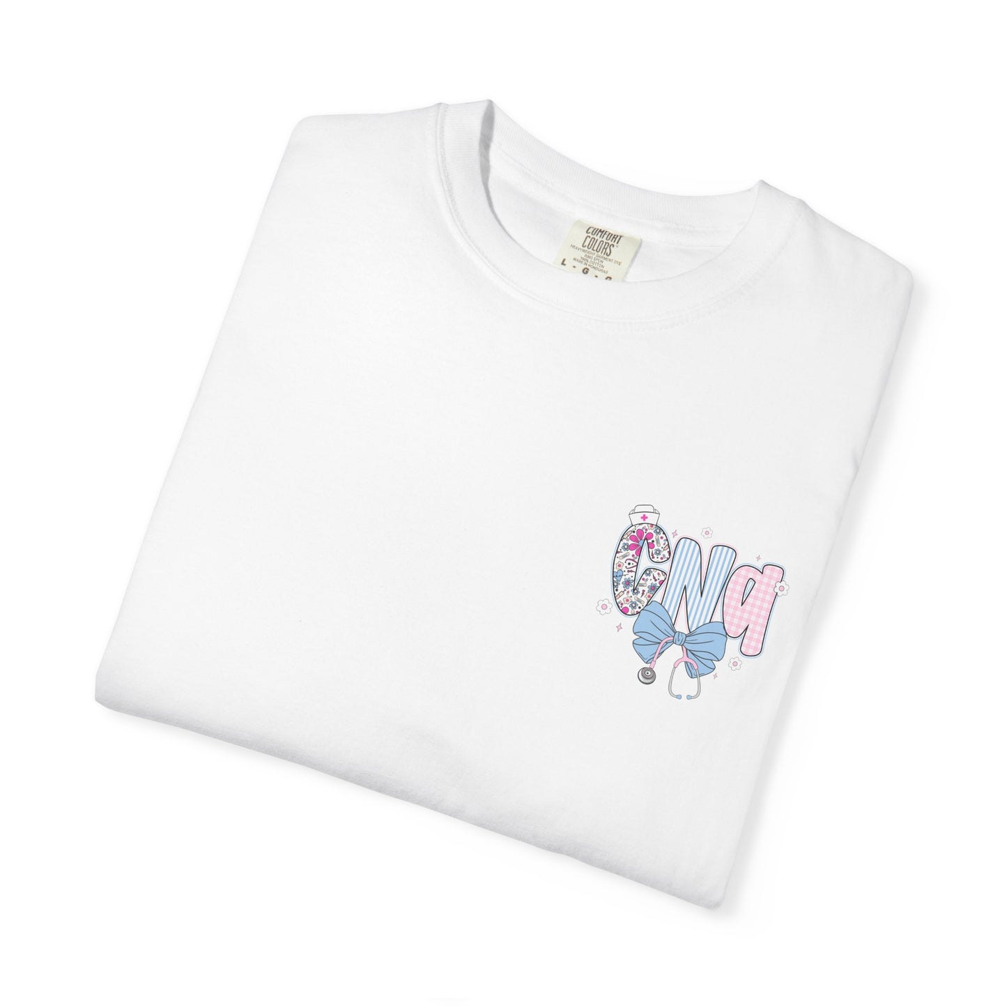 CNA Coquette Bow Graphic T-Shirt with Colorful Design