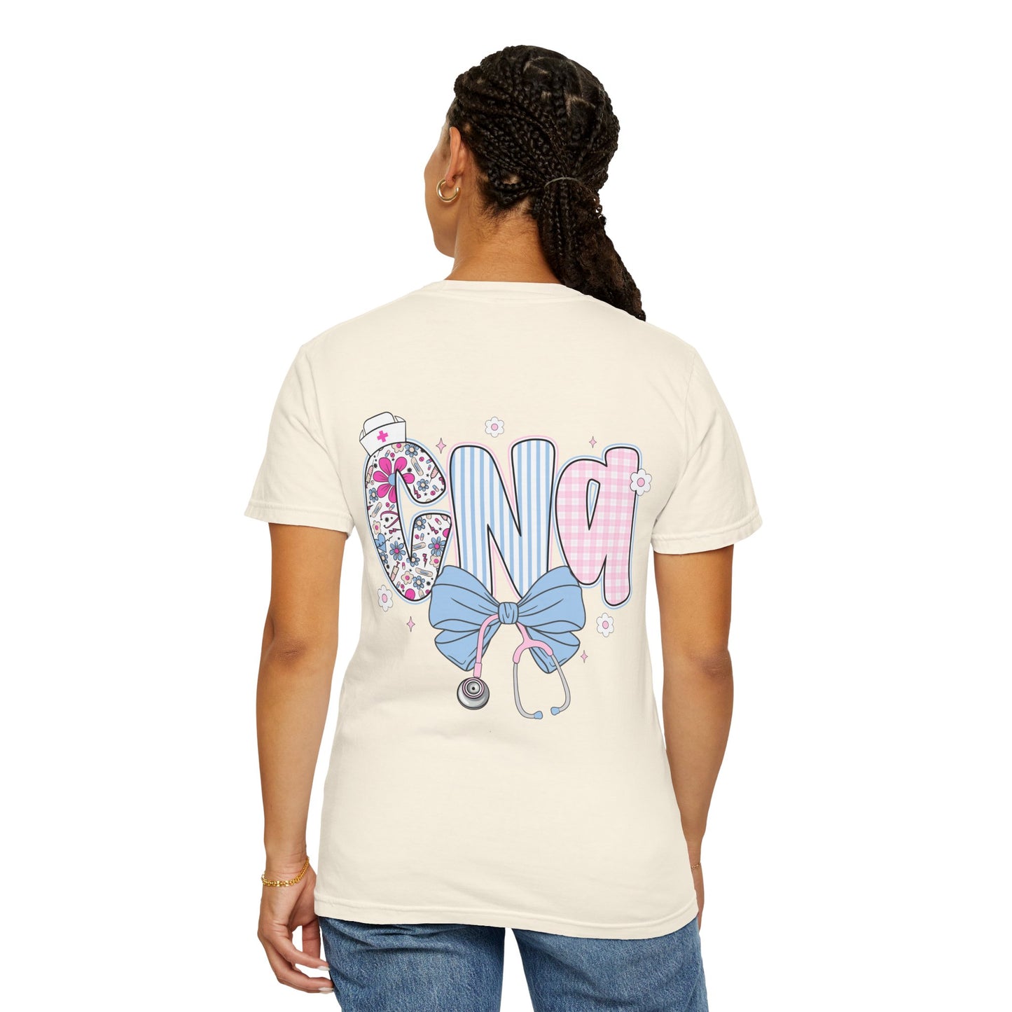 CNA Coquette Bow Graphic T-Shirt with Colorful Design