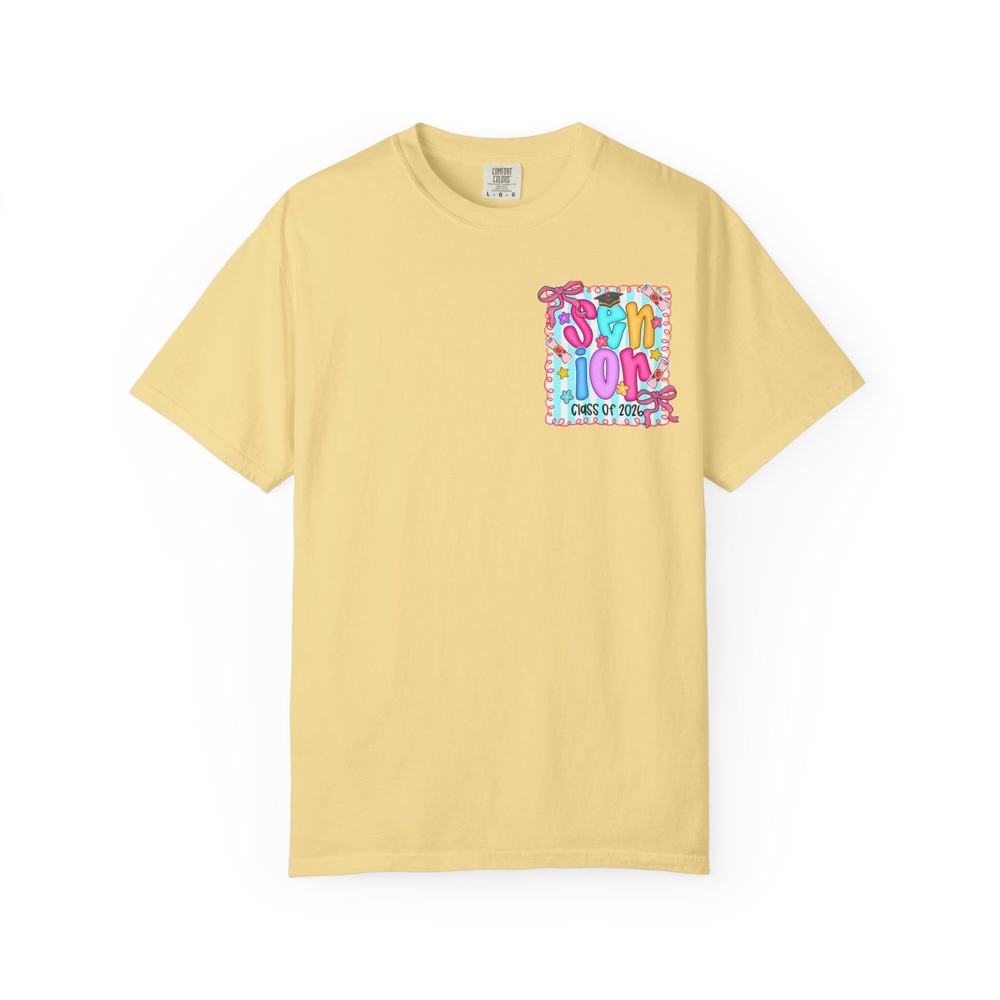 Senior Class 2026 Garment-Dyed T-shirt, Graduation Gift, High School Apparel, Unisex Tee, Student Spirit Wear, Class of 2024