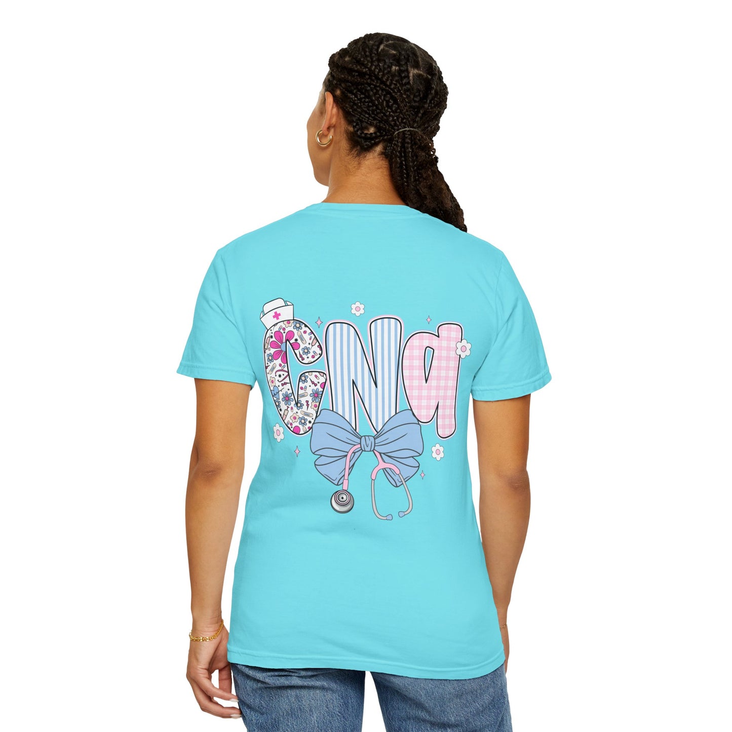 CNA Coquette Bow Graphic T-Shirt with Colorful Design