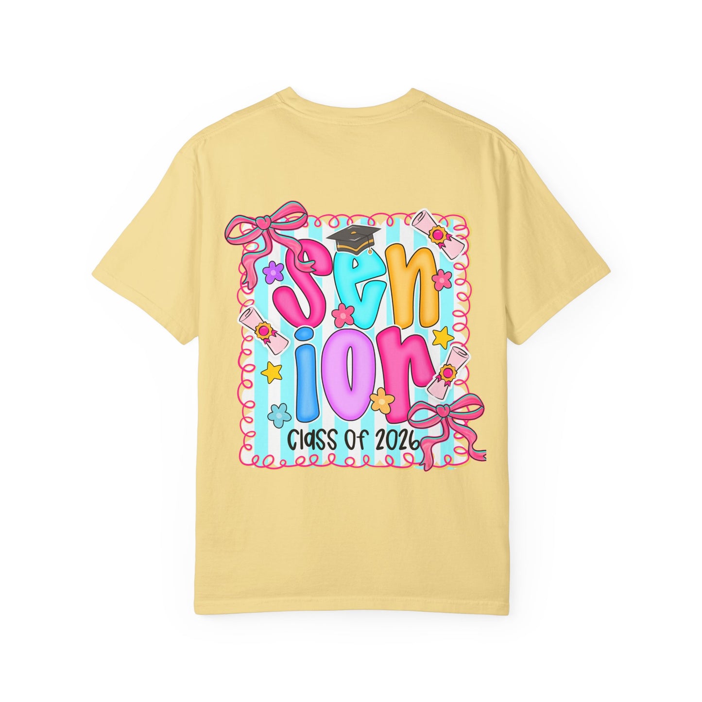 Senior Class 2026 Garment-Dyed T-shirt, Graduation Gift, High School Apparel, Unisex Tee, Student Spirit Wear, Class of 2024