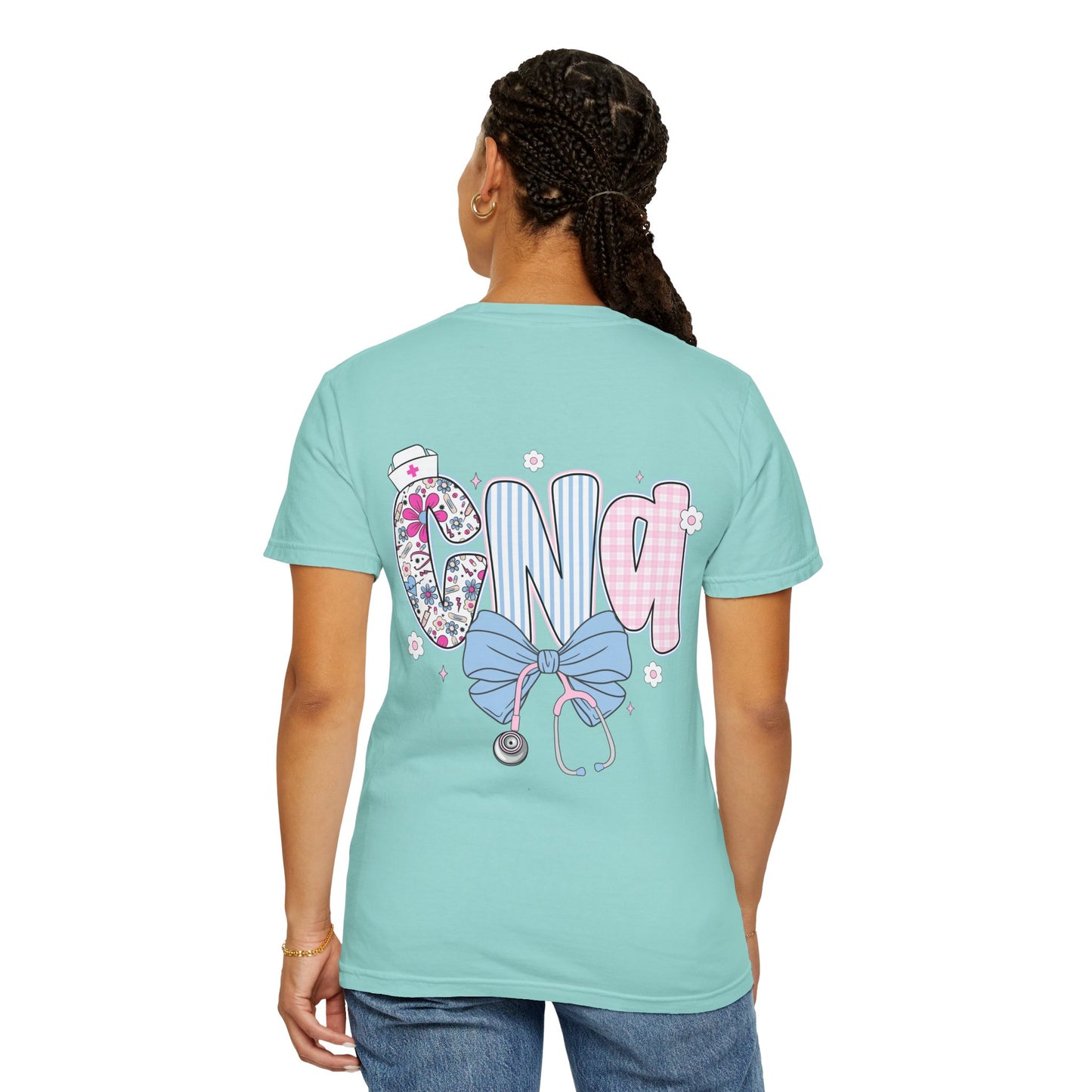 CNA Coquette Bow Graphic T-Shirt with Colorful Design
