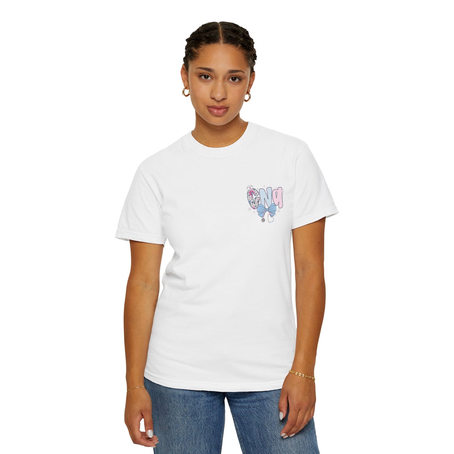CNA Coquette Bow Graphic T-Shirt with Colorful Design