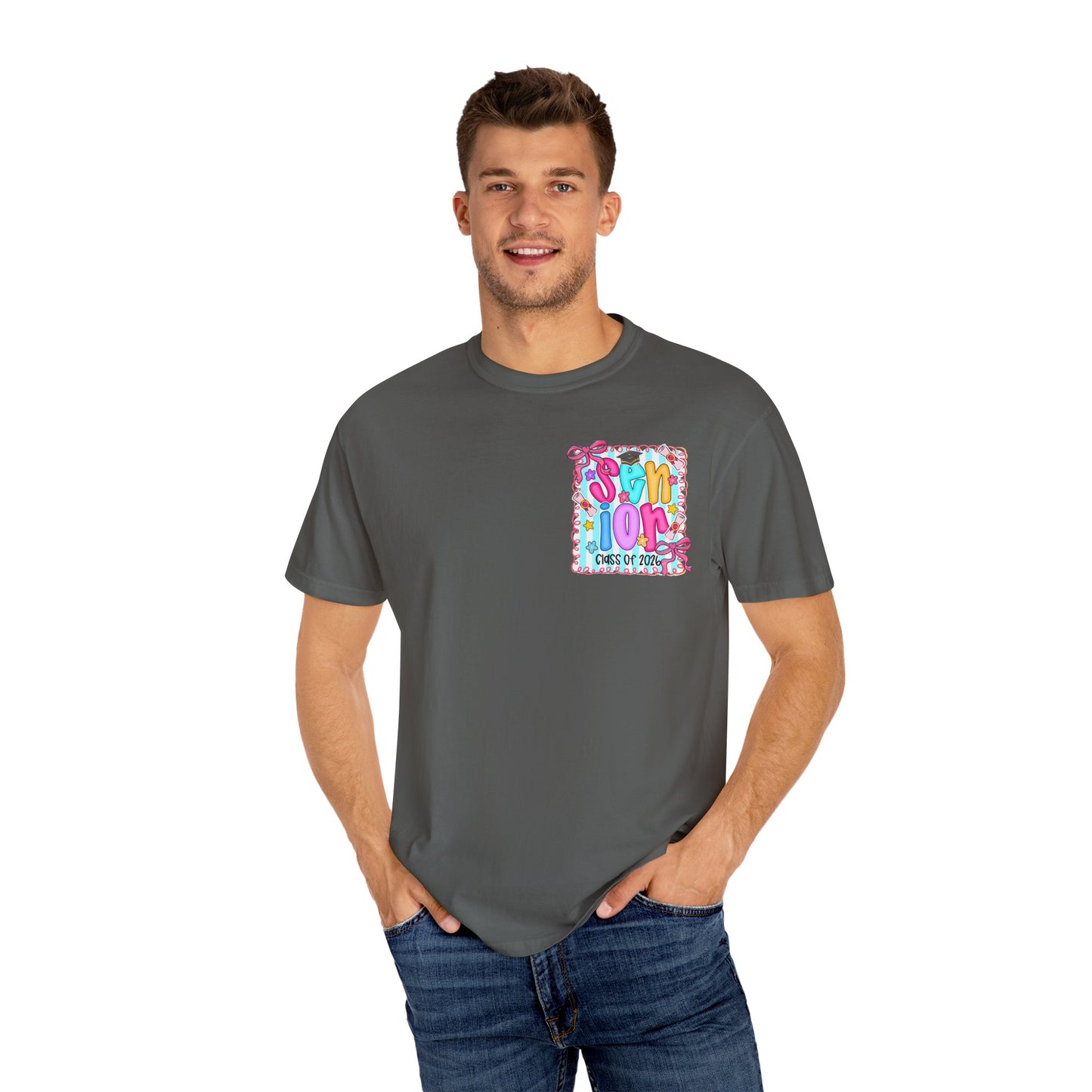 Senior Class 2026 Garment-Dyed T-shirt, Graduation Gift, High School Apparel, Unisex Tee, Student Spirit Wear, Class of 2024