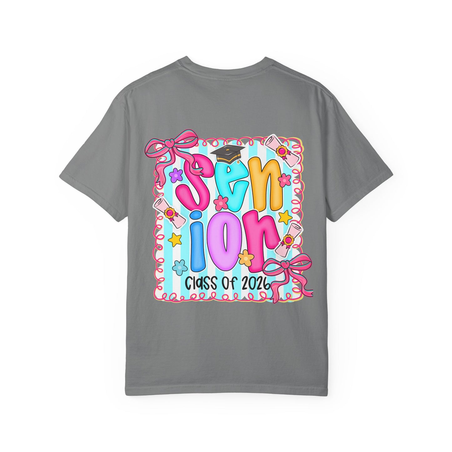 Senior Class 2026 Garment-Dyed T-shirt, Graduation Gift, High School Apparel, Unisex Tee, Student Spirit Wear, Class of 2024