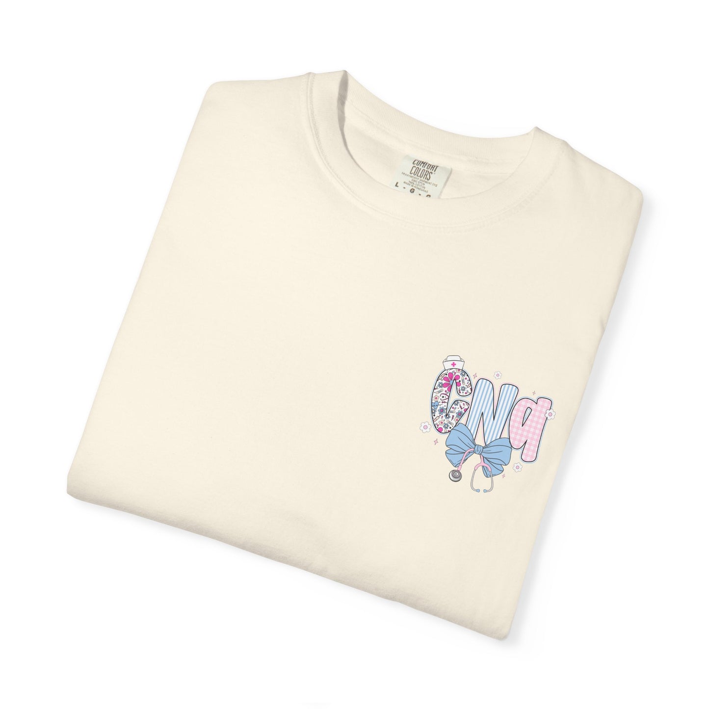 CNA Coquette Bow Graphic T-Shirt with Colorful Design