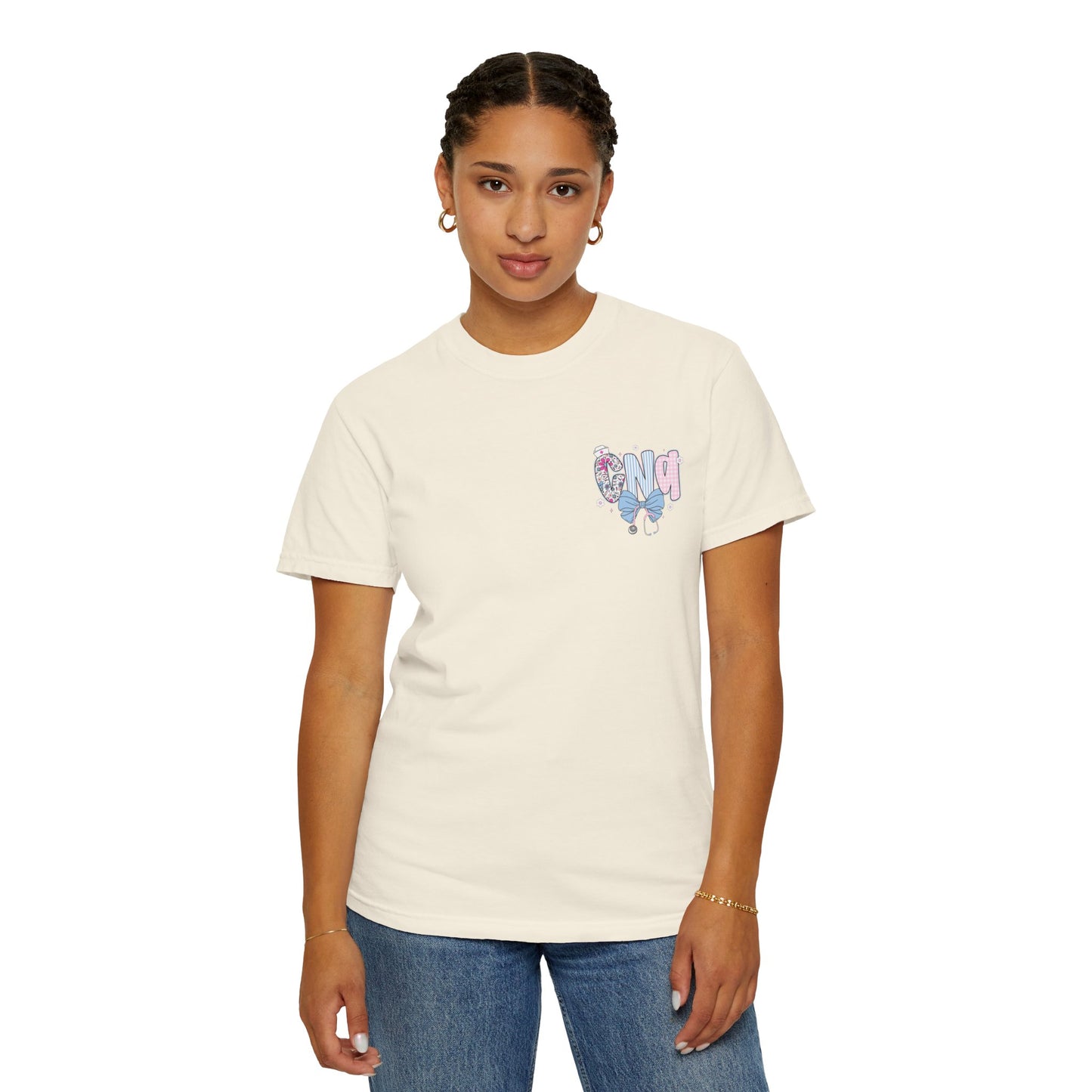 CNA Coquette Bow Graphic T-Shirt with Colorful Design