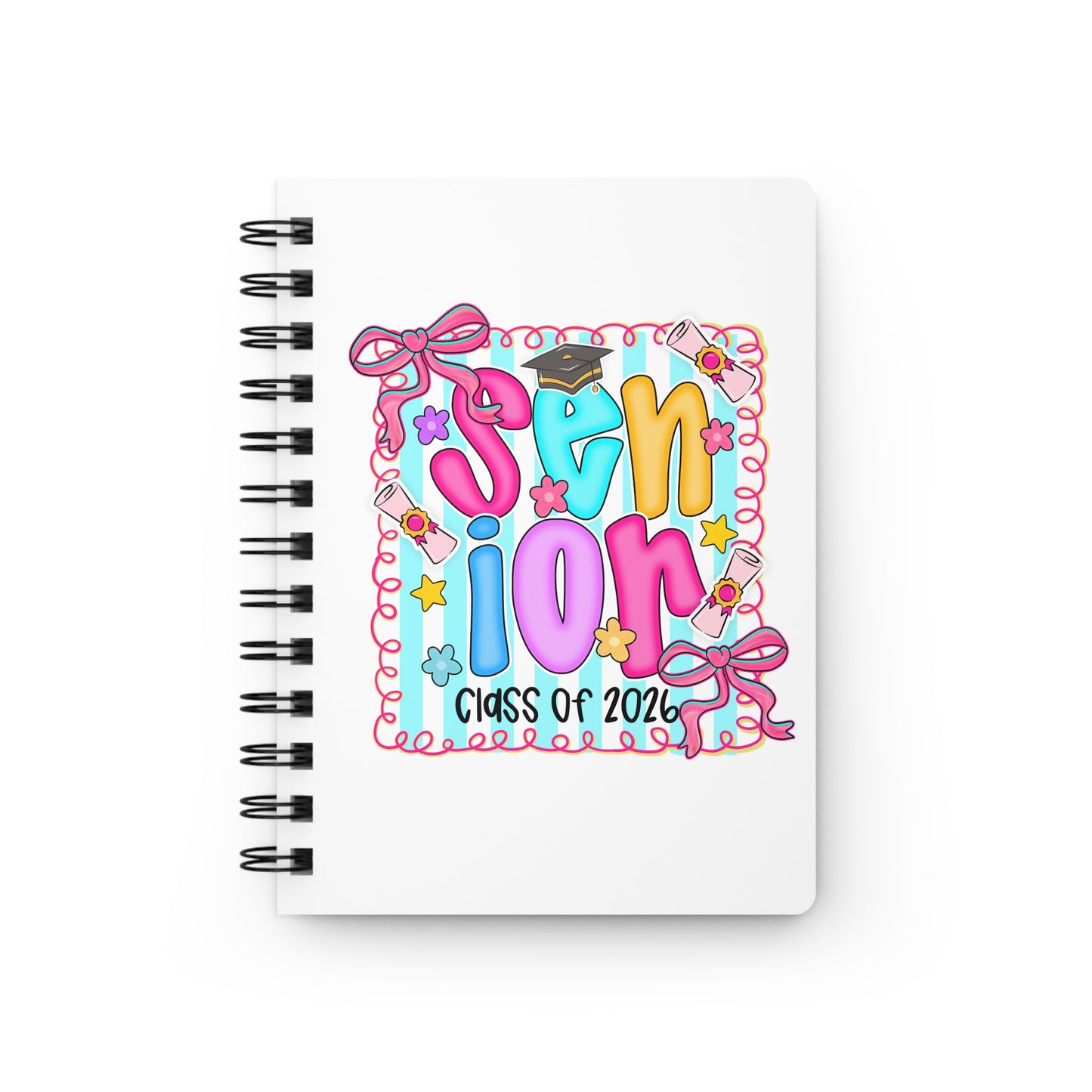 Senior Class of 2026 Spiral Bound Journal, Graduation Gift, Student Planner, Cute Notebook, School Memory Book