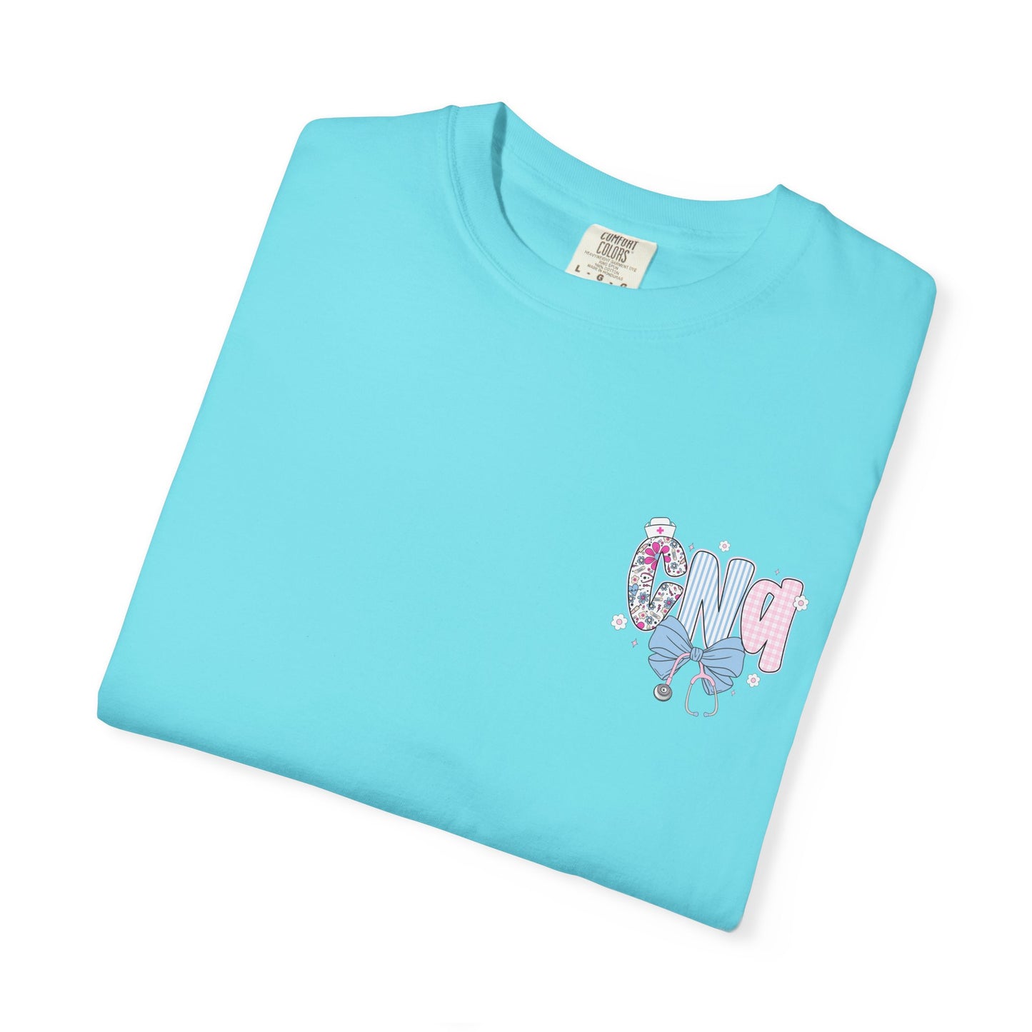 CNA Coquette Bow Graphic T-Shirt with Colorful Design