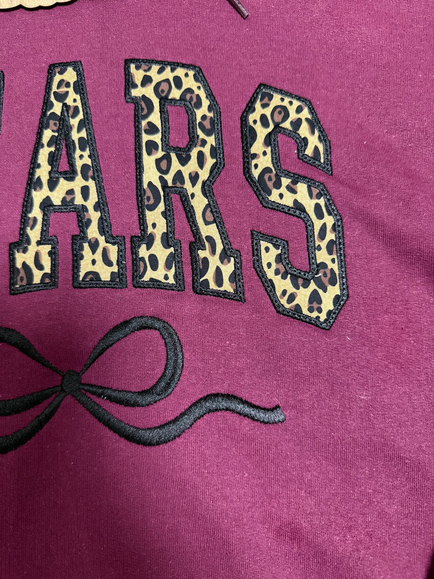 Bears Appliquéd Animal Print Sweatshirt