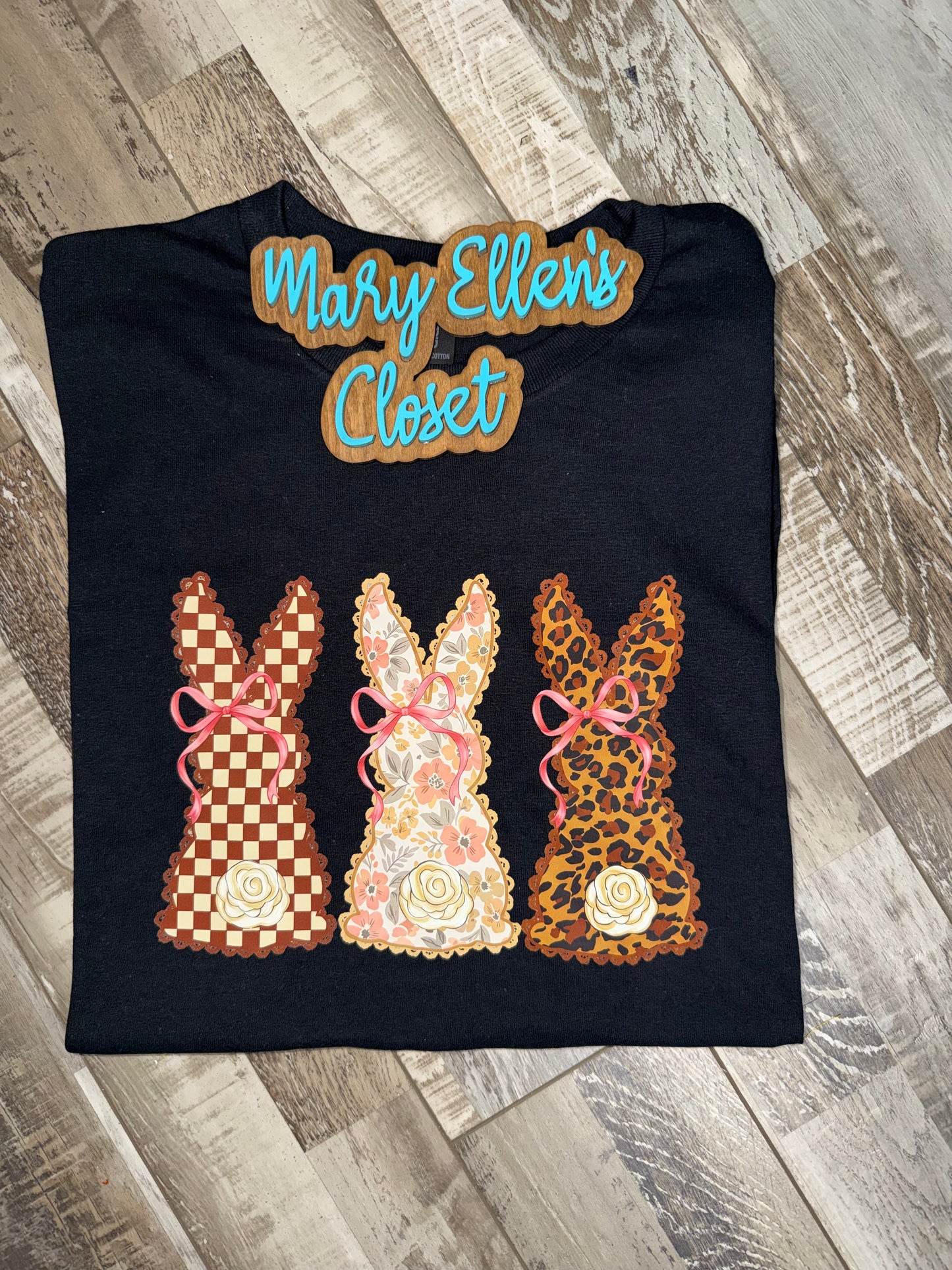 Easter Bunny Trio Short Sleeve T-Shirt