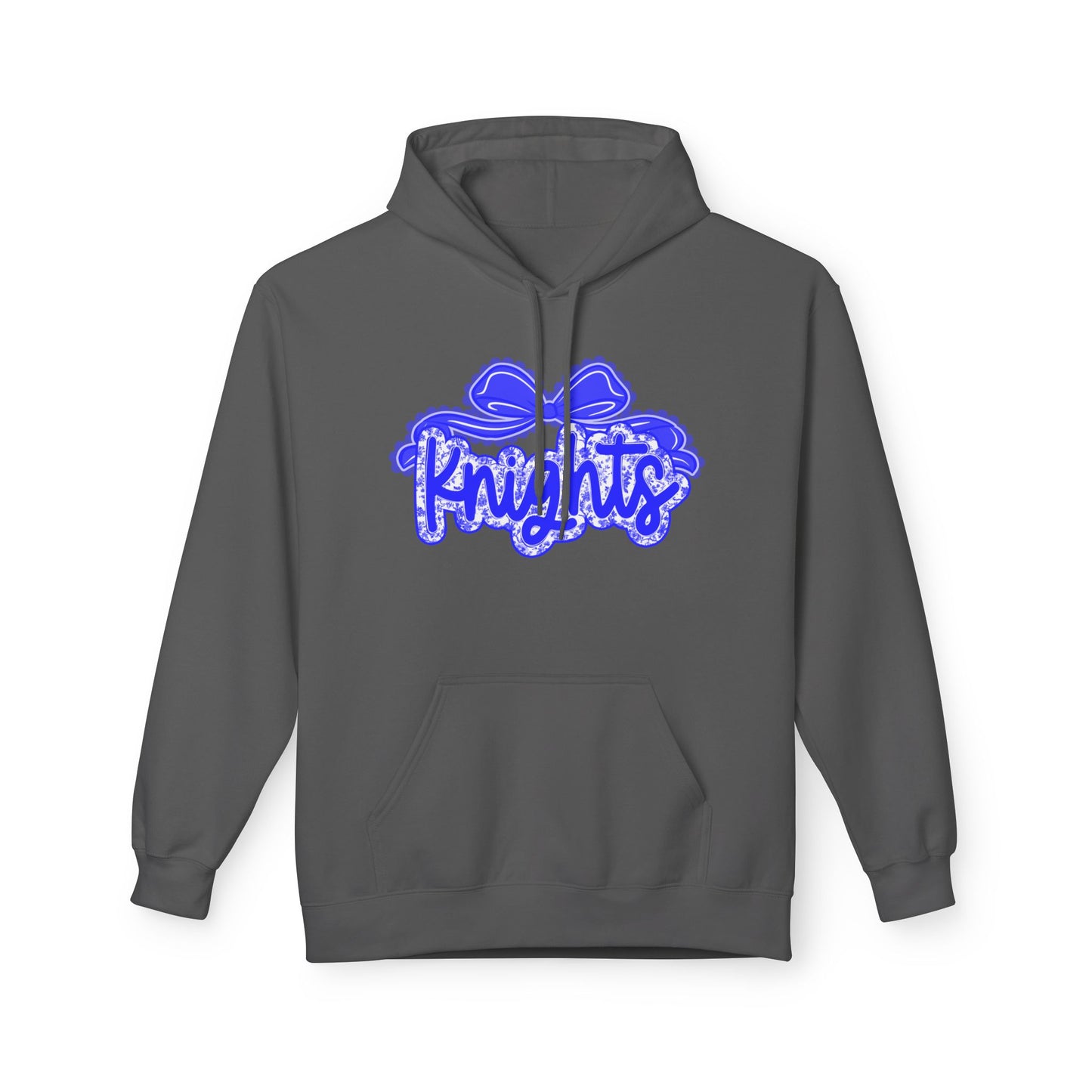 Knight-Themed Unisex Fleece Hoodie, Cozy Casual Wear, School Spirit, Comfortable Gift for All Occasions, Great for Sports Fans