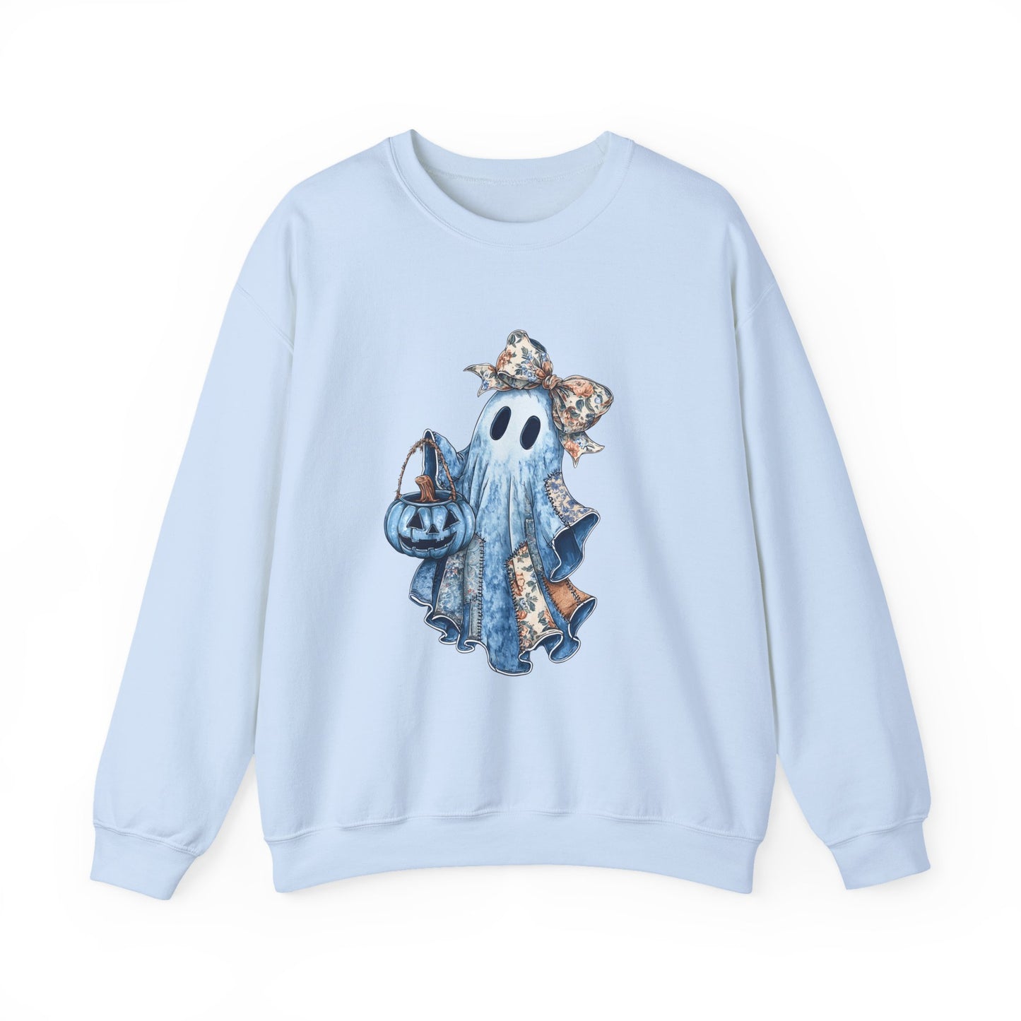 Cozy Ghost Sweatshirt - Unisex Heavy Blend™ Crewneck for Halloween