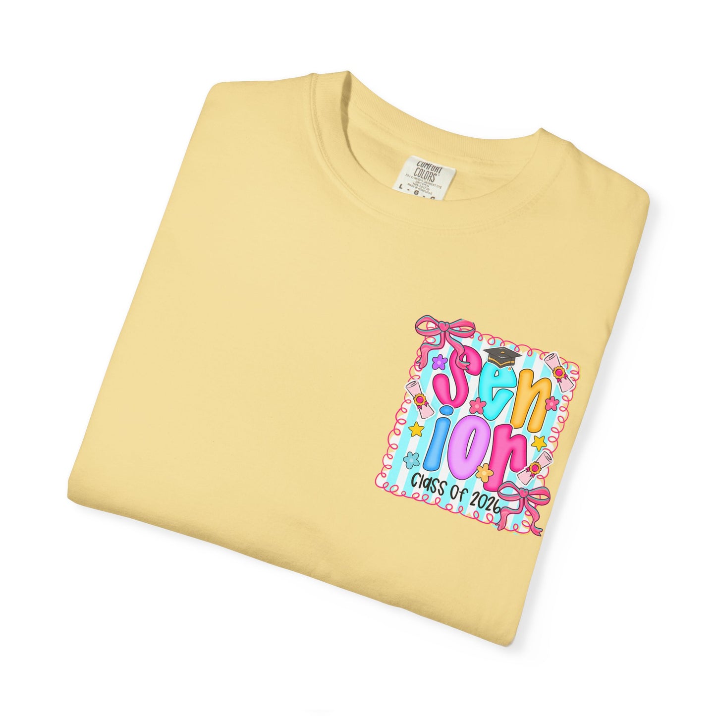 Senior Class 2026 Garment-Dyed T-shirt, Graduation Gift, High School Apparel, Unisex Tee, Student Spirit Wear, Class of 2024