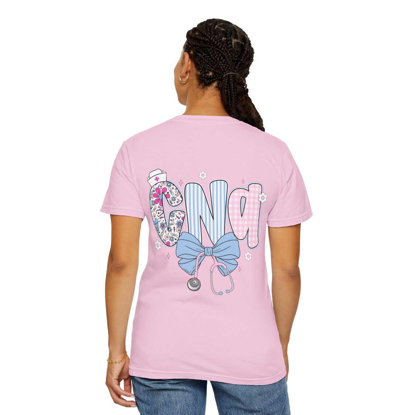 CNA Coquette Bow Graphic T-Shirt with Colorful Design