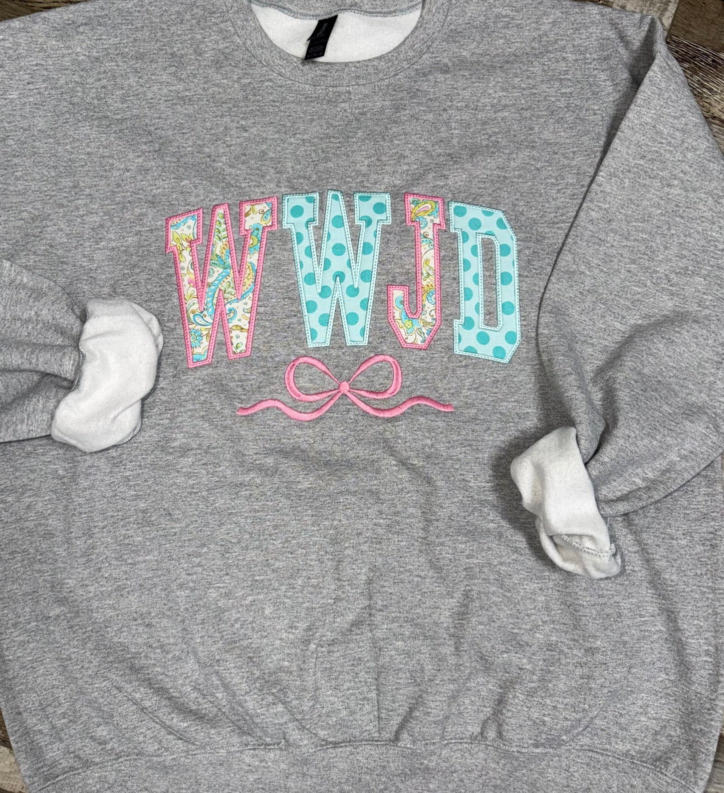 WWJD Bow Crewneck