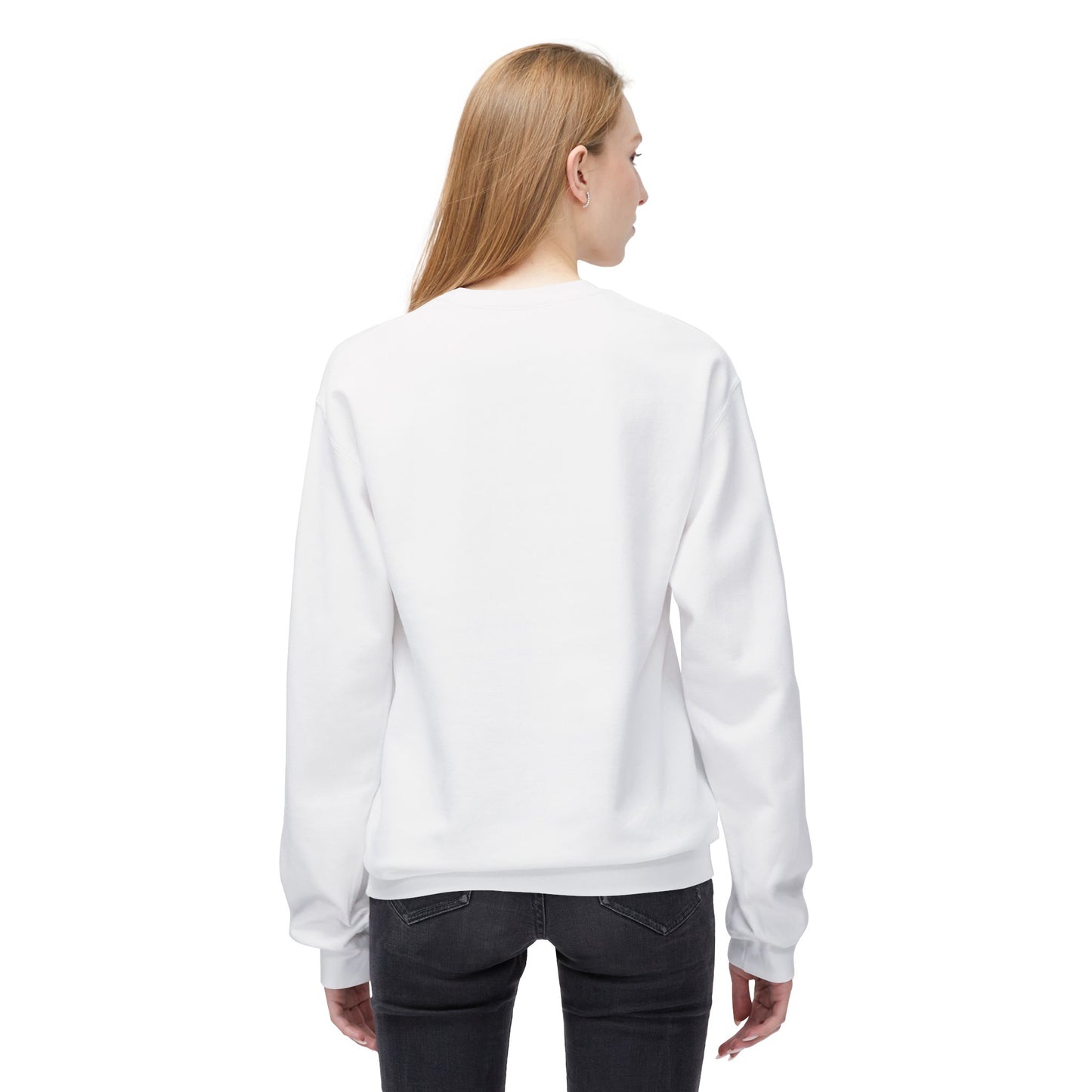Ghostly Charm Fleece Crewneck Sweatshirt
