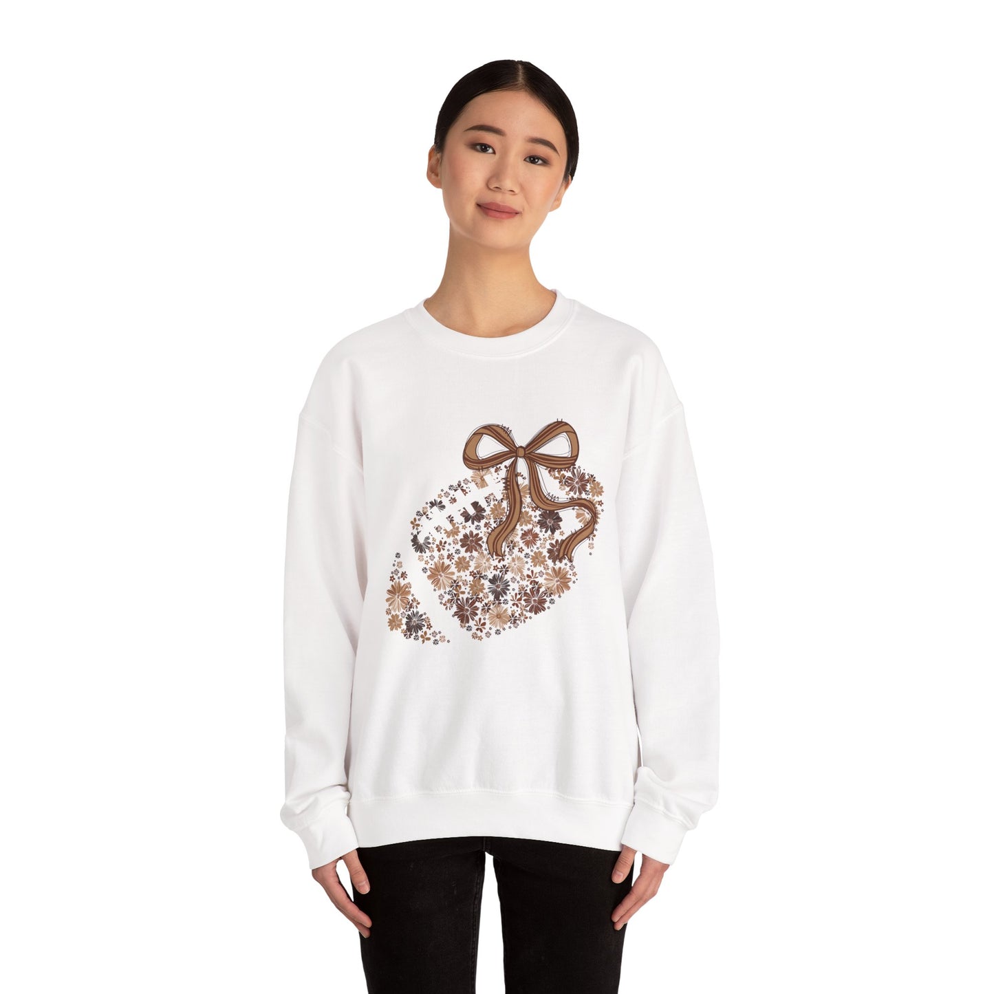 Floral Football Classic Crewneck Sweatshirt