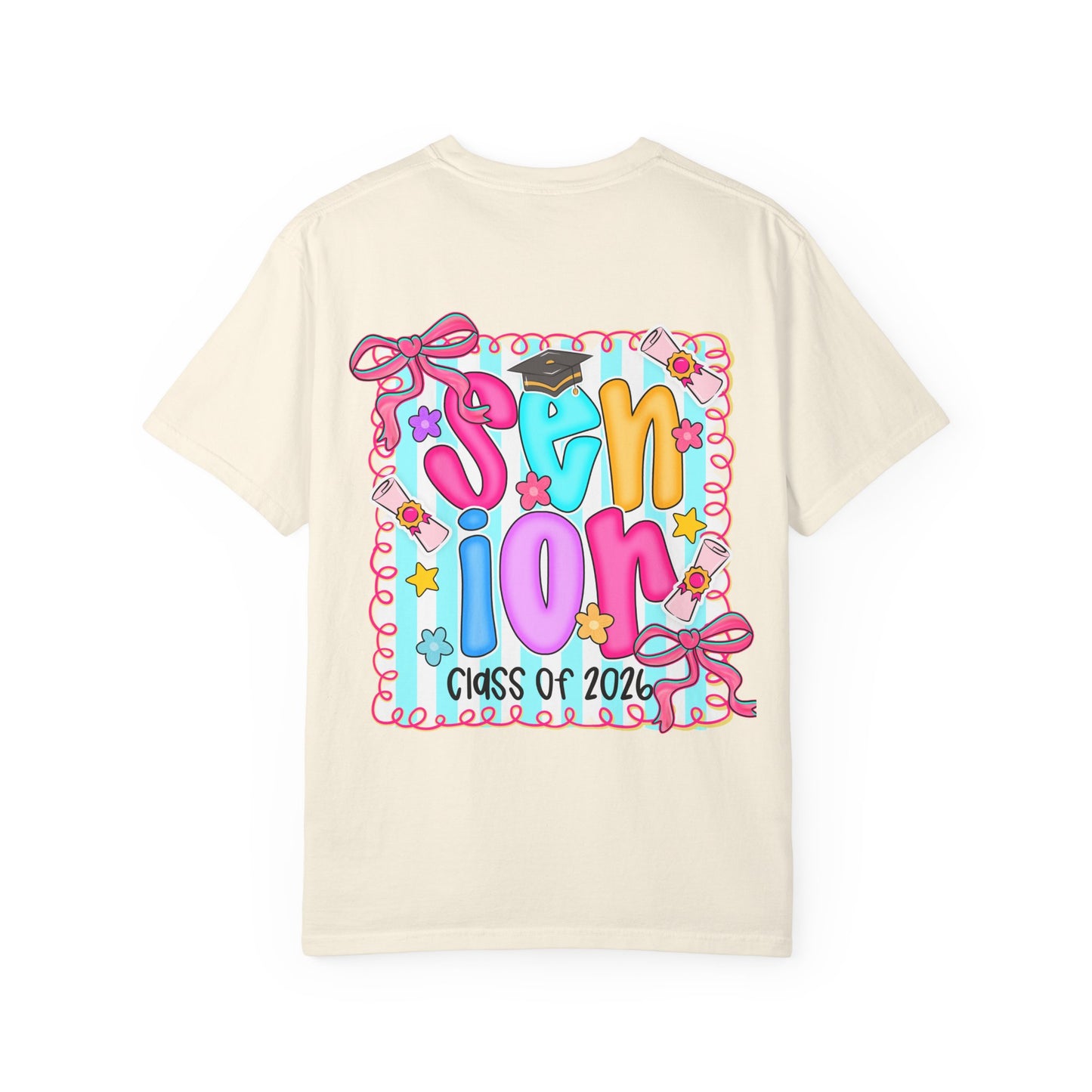 Senior Class 2026 Garment-Dyed T-shirt, Graduation Gift, High School Apparel, Unisex Tee, Student Spirit Wear, Class of 2024