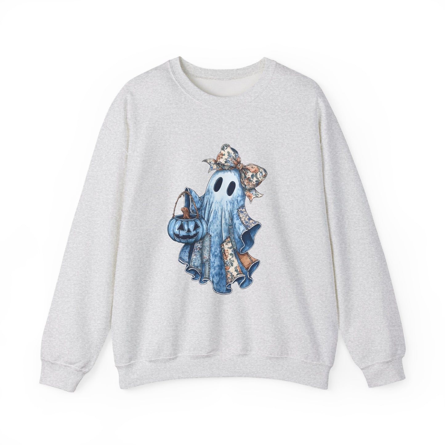 Cozy Ghost Sweatshirt - Unisex Heavy Blend™ Crewneck for Halloween