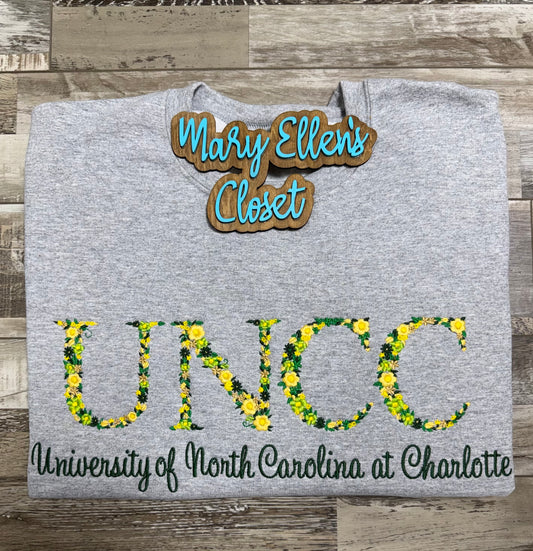 UNCC Floral Sweatshirt