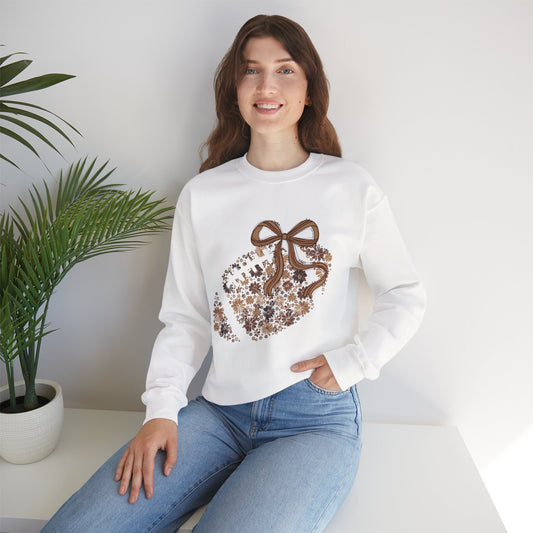 Floral Football Classic Crewneck Sweatshirt