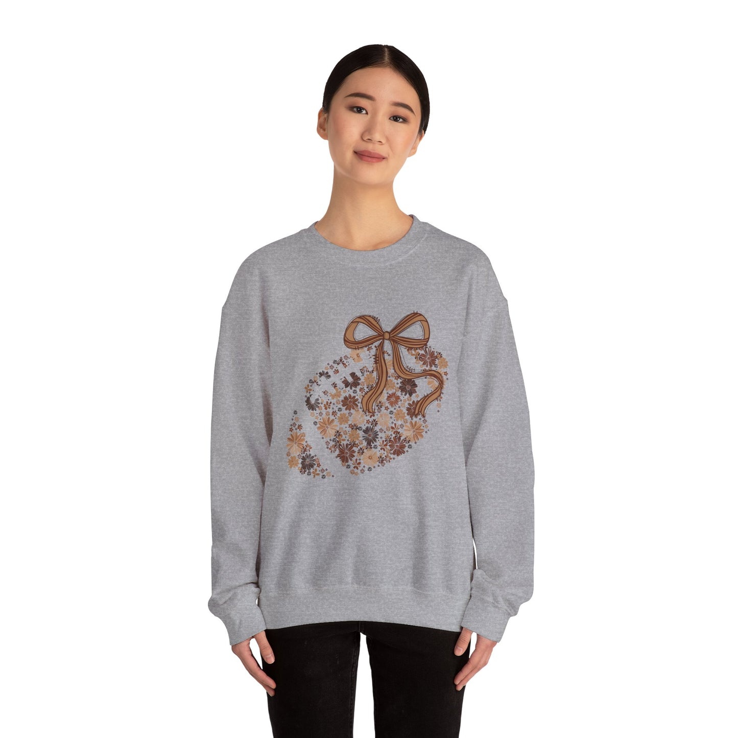 Floral Football Classic Crewneck Sweatshirt