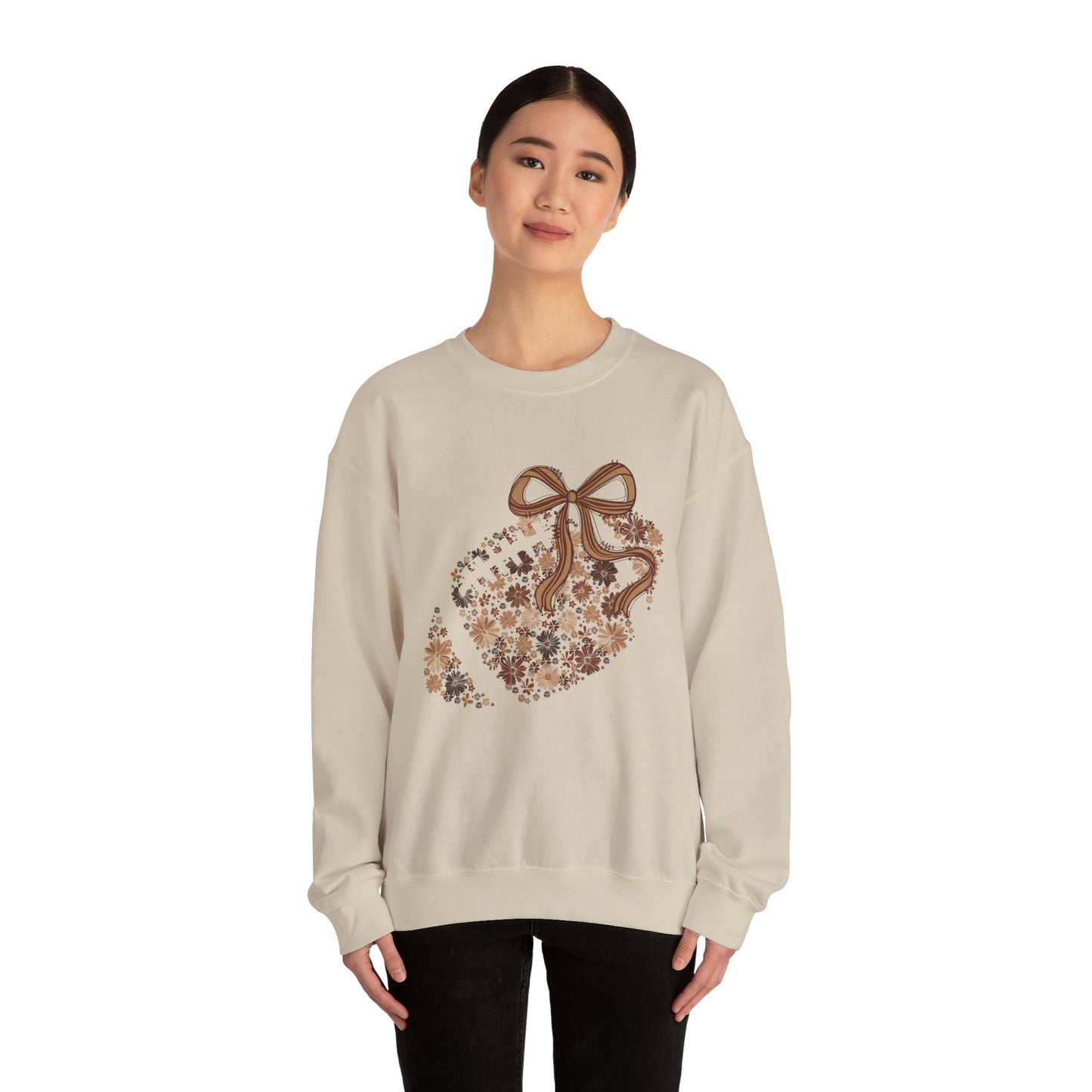 Floral Football Classic Crewneck Sweatshirt