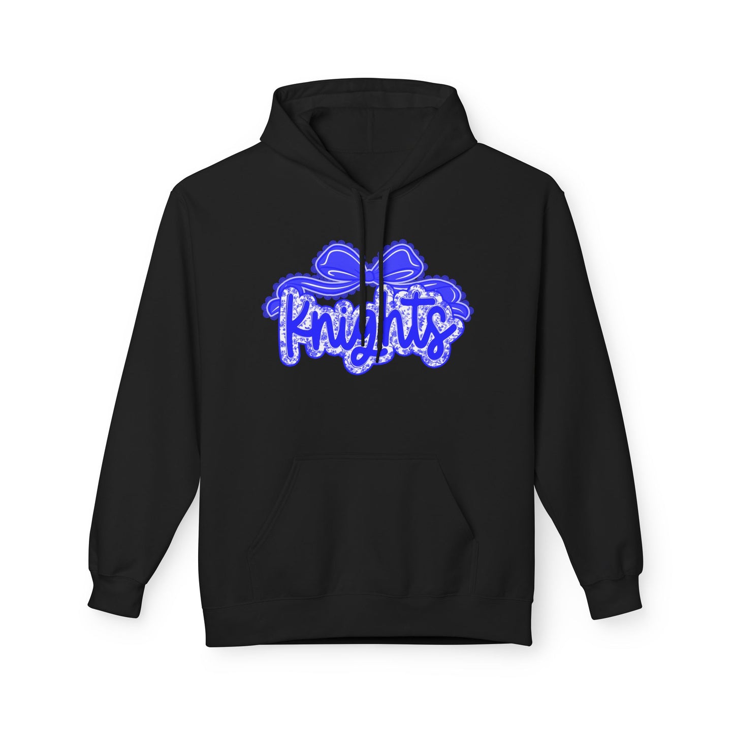 Knight-Themed Unisex Fleece Hoodie, Cozy Casual Wear, School Spirit, Comfortable Gift for All Occasions, Great for Sports Fans