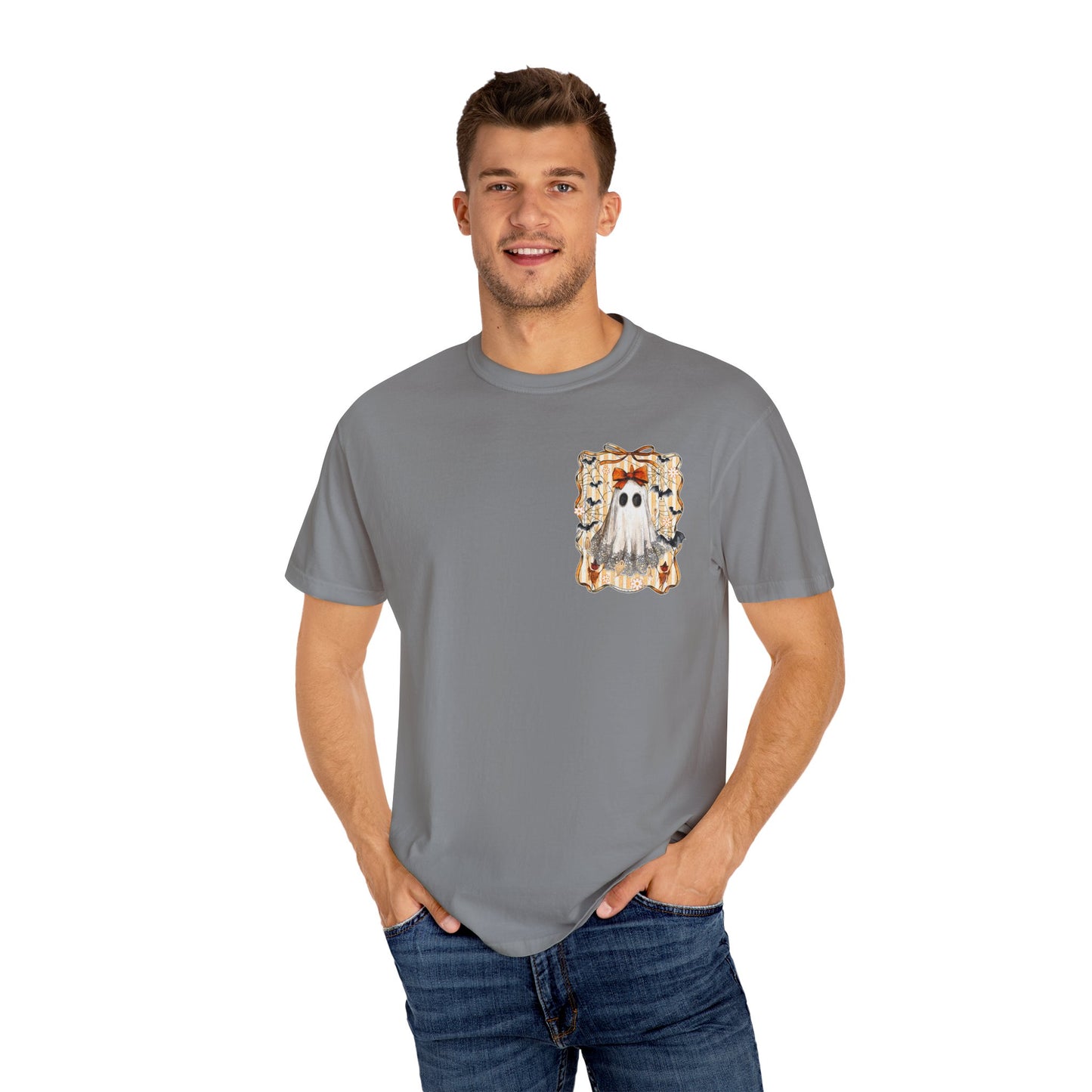Ghostly Charm Unisex T-Shirt, Halloween Tee