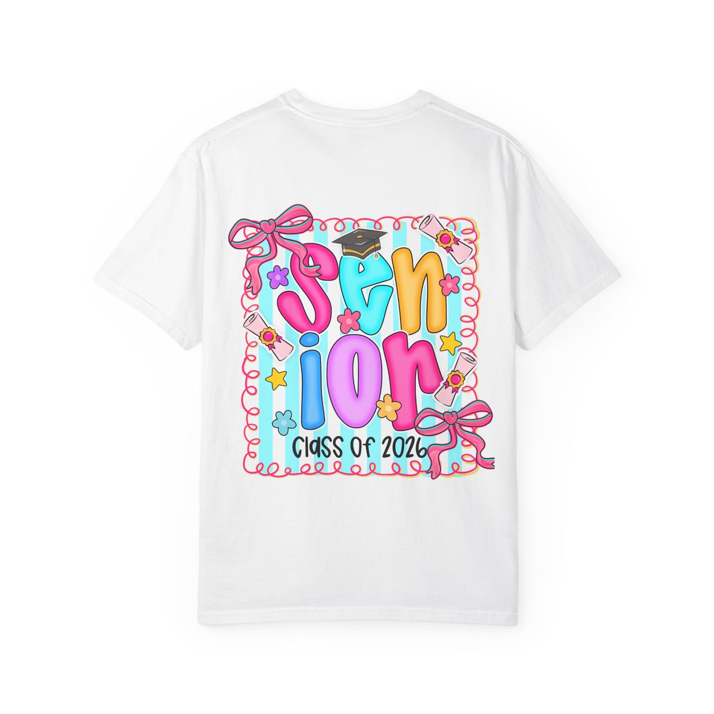 Senior Class 2026 Garment-Dyed T-shirt, Graduation Gift, High School Apparel, Unisex Tee, Student Spirit Wear, Class of 2024