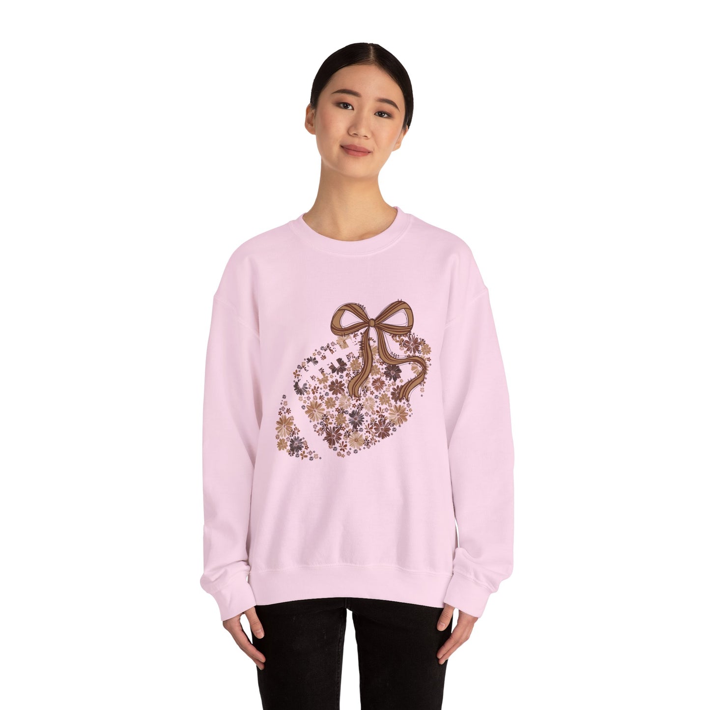 Floral Football Classic Crewneck Sweatshirt