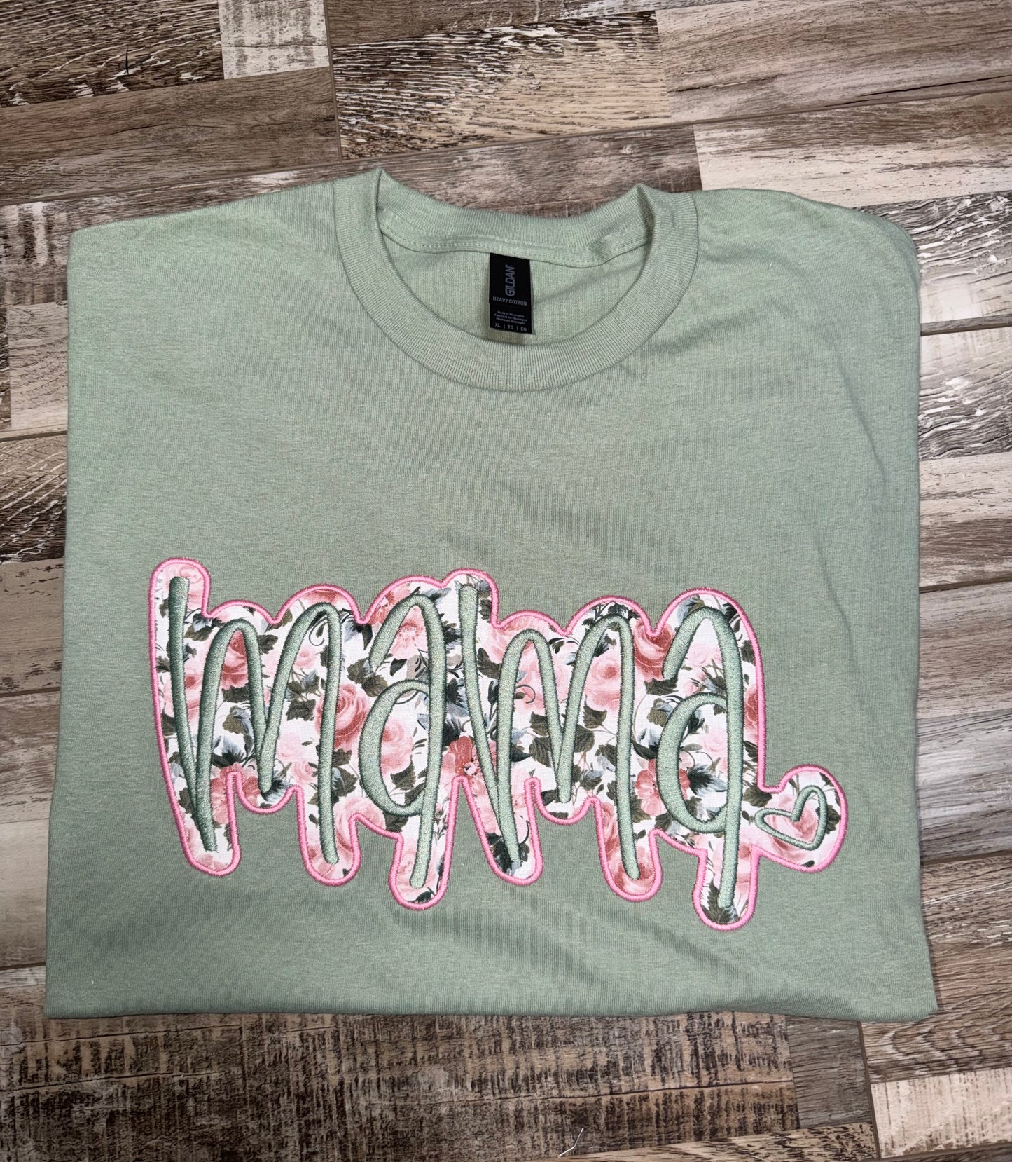Mama Floral Appliqué