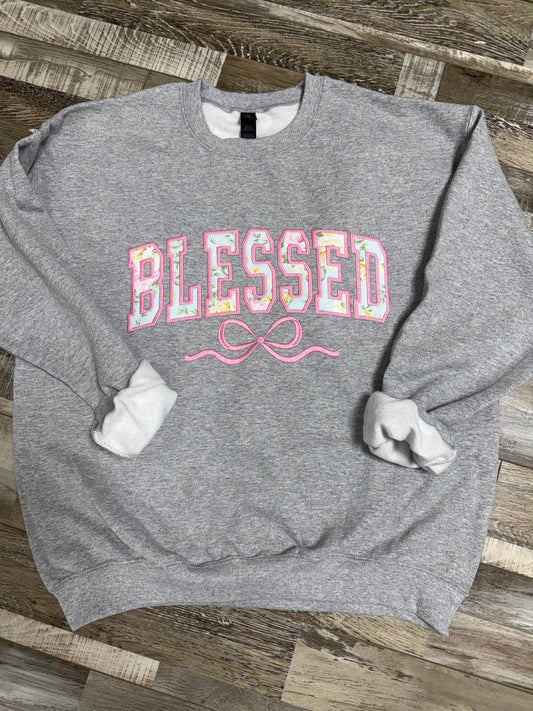 Blessed Appliqué Crewneck