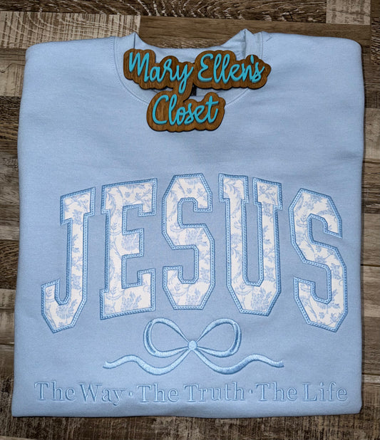 Jesus Appliqué Crewneck