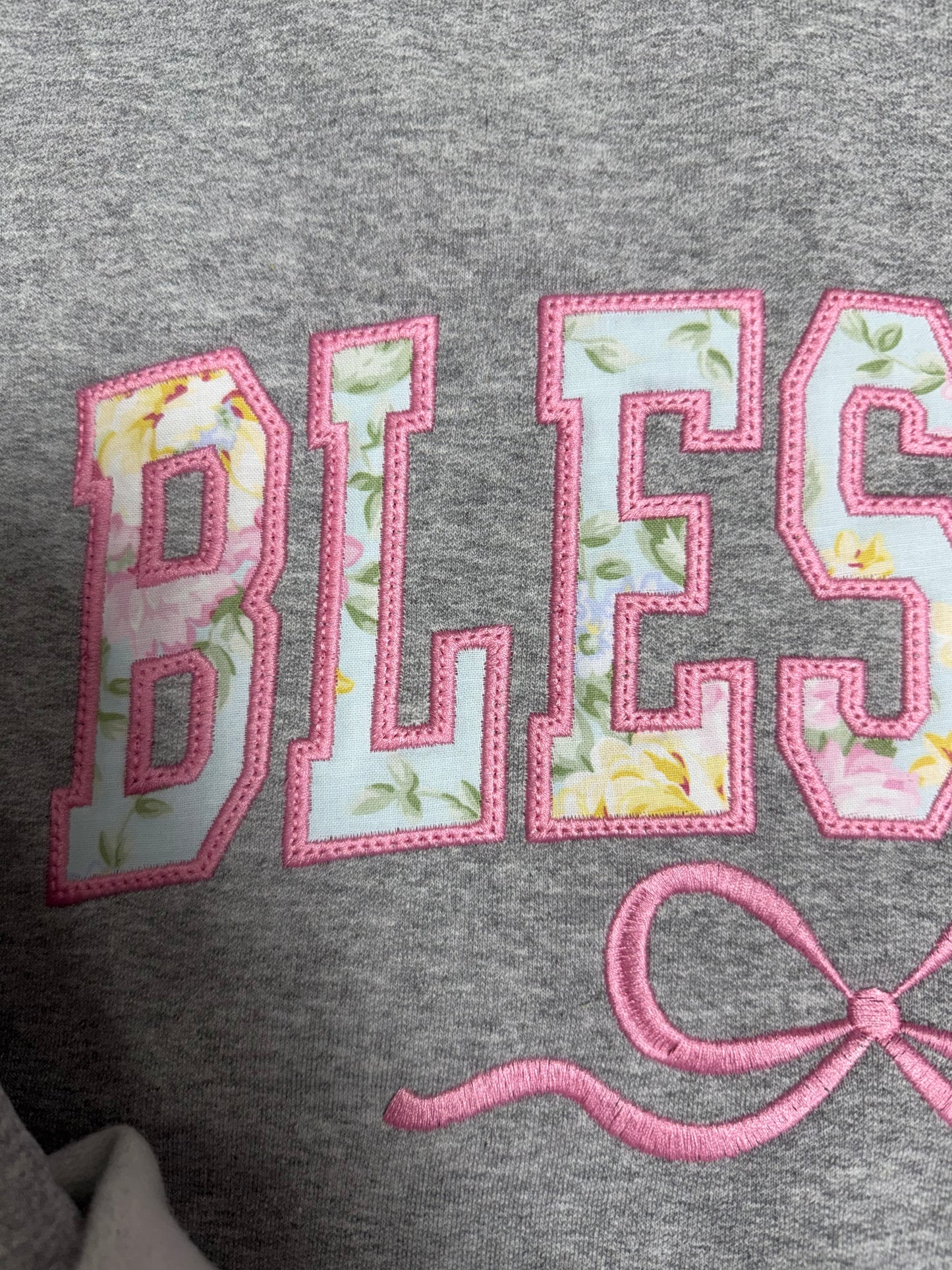 Blessed Appliqué Crewneck
