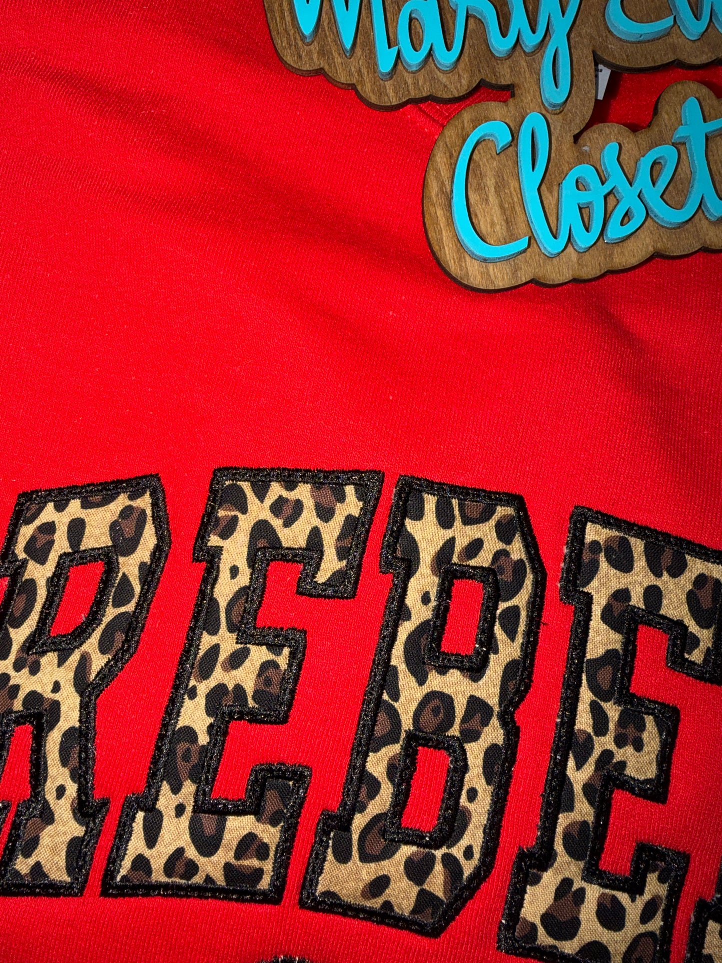 RebelsAppliquéd Animal Print Crewneck