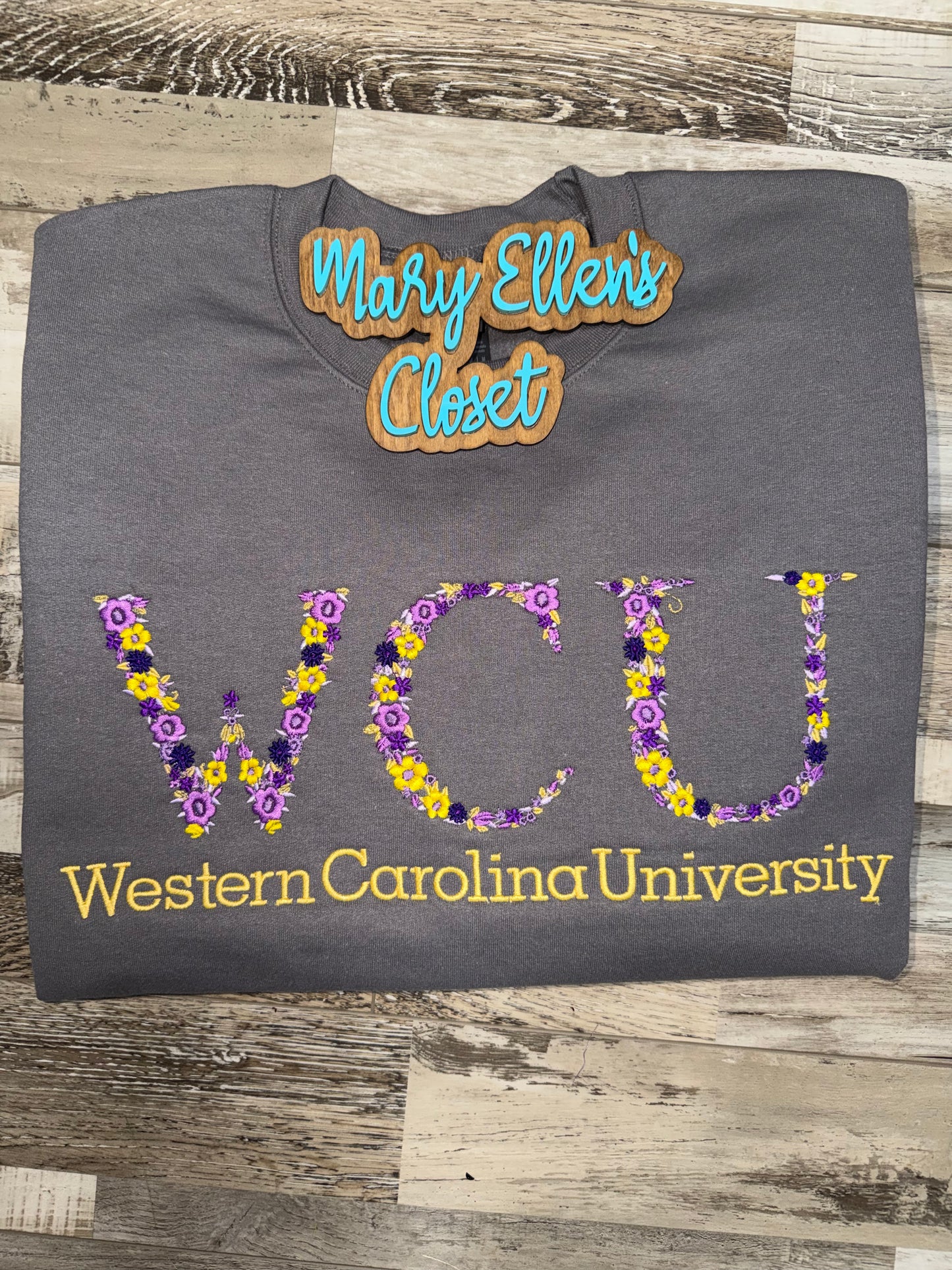 WCU Floral Sweatshirt