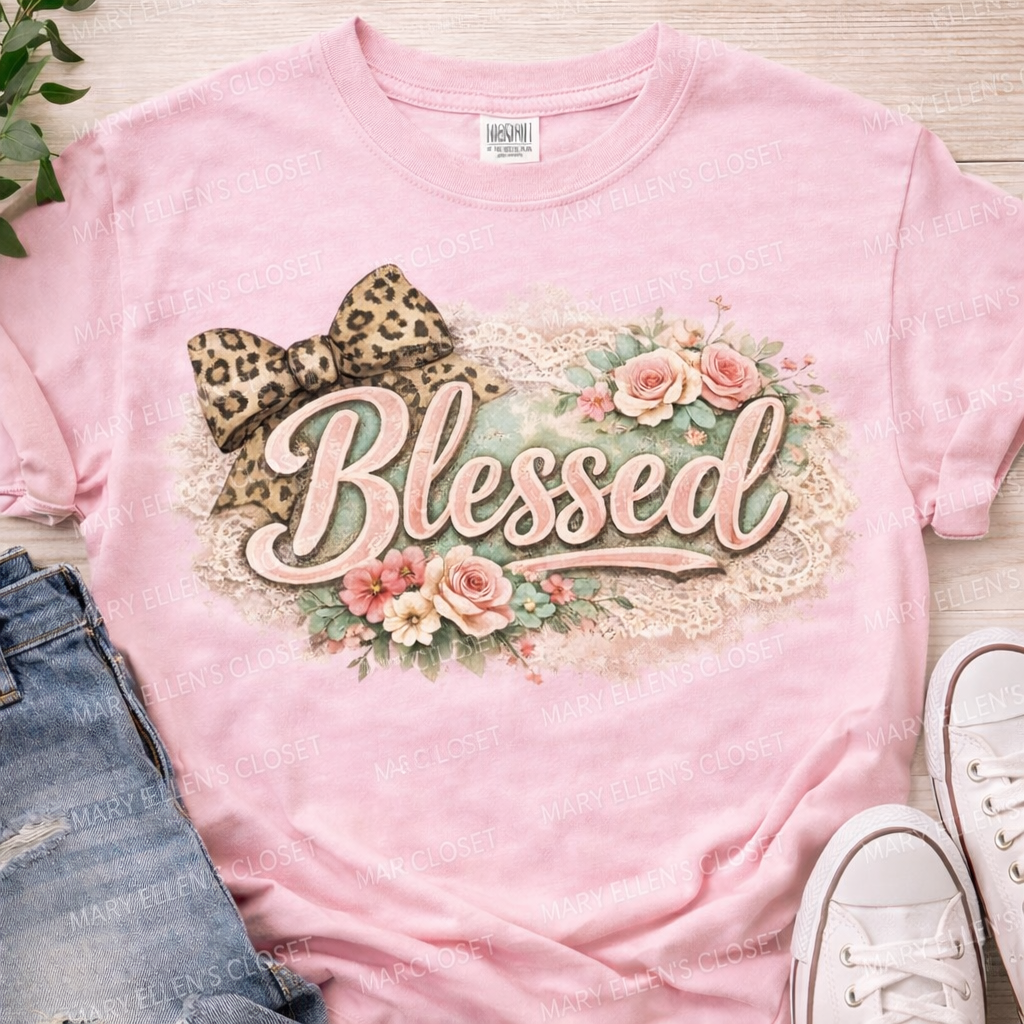 Shabby Chic Blessed Tee