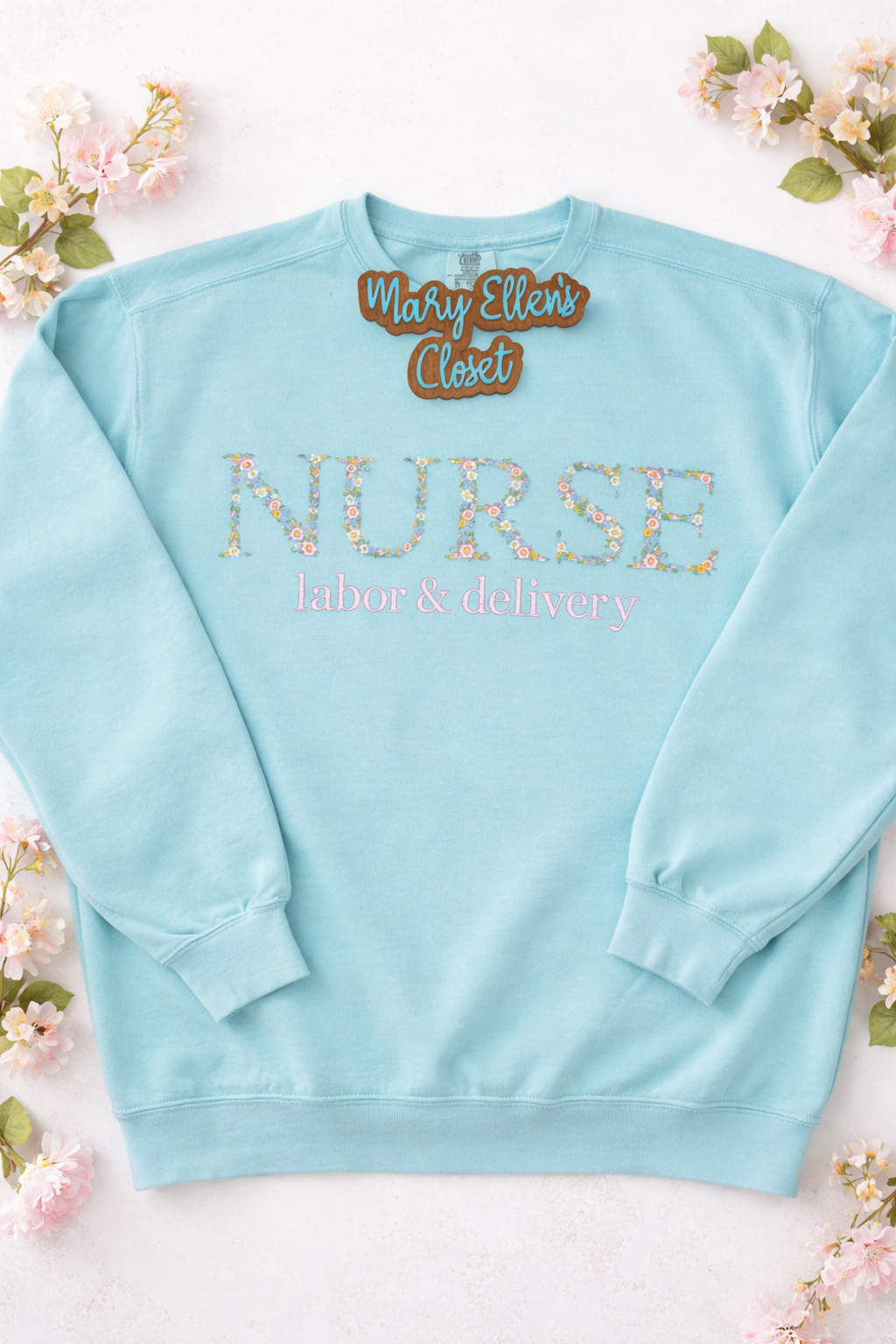 Floral Nurse Sweatshirt